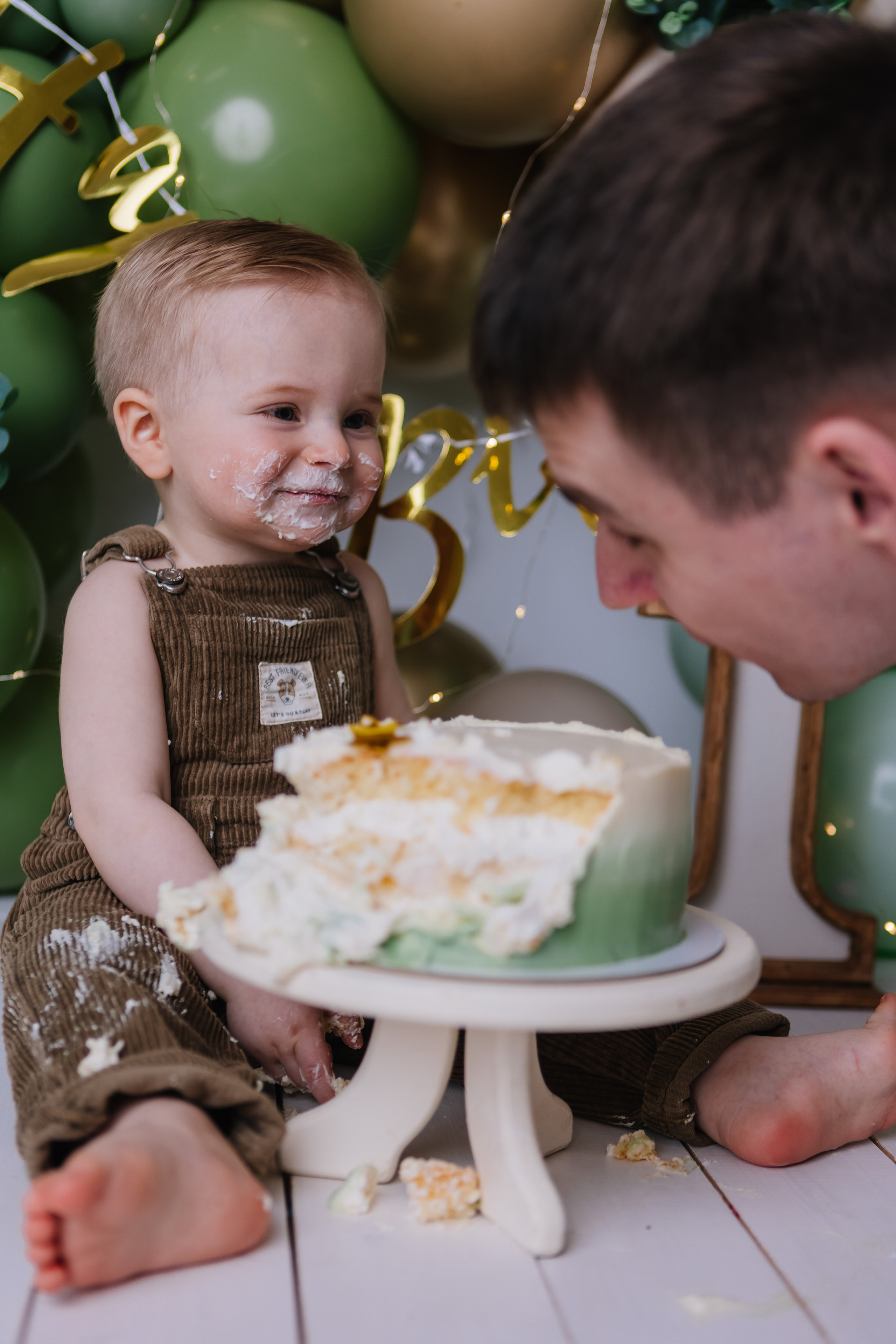 Первый тортик Зеленый. Семейный фотограф Обнинск