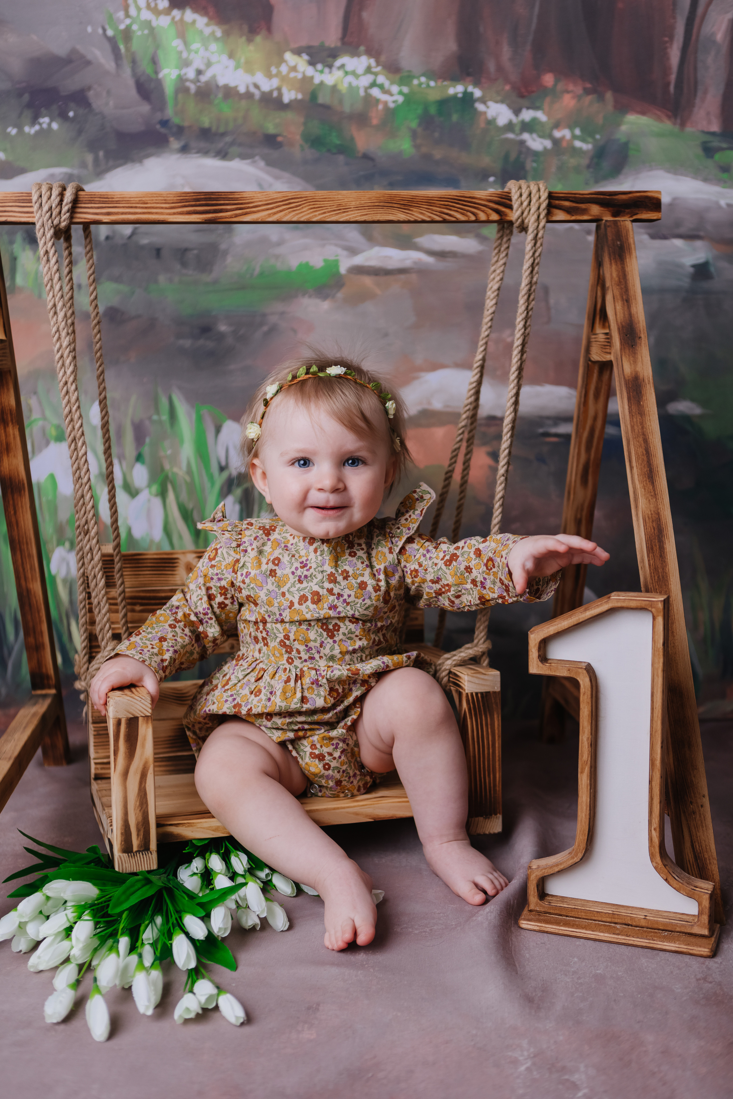 Первый тортик Балерина. Семейный фотограф Обнинск