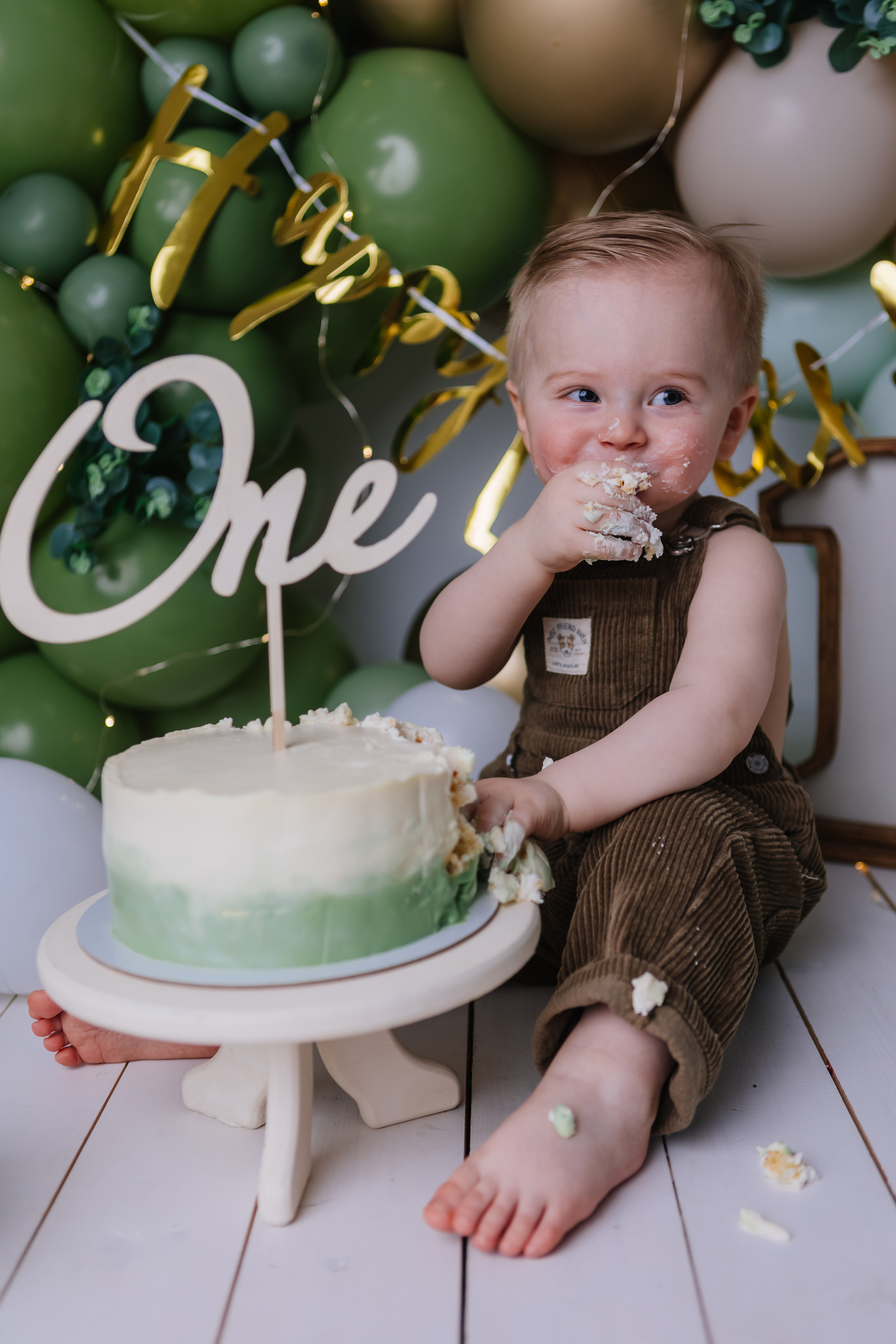 Первый тортик Зеленый. Семейный фотограф Обнинск