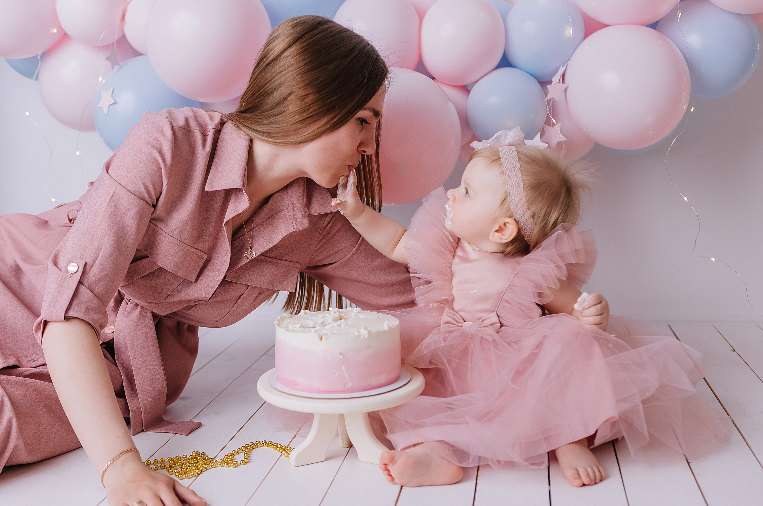 Первый тортик Балерина. Семейный фотограф Обнинск