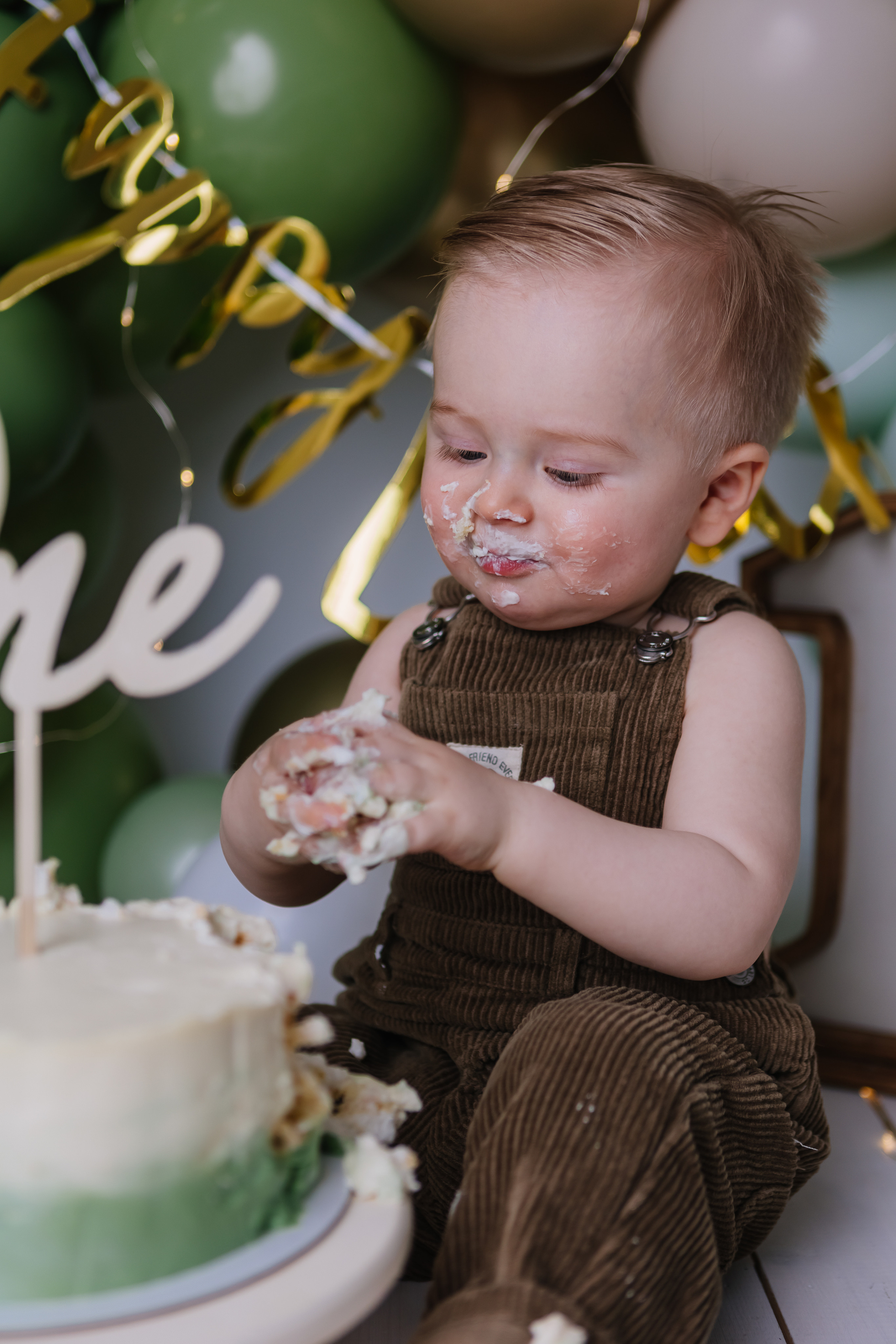 Первый тортик Зеленый. Семейный фотограф Обнинск