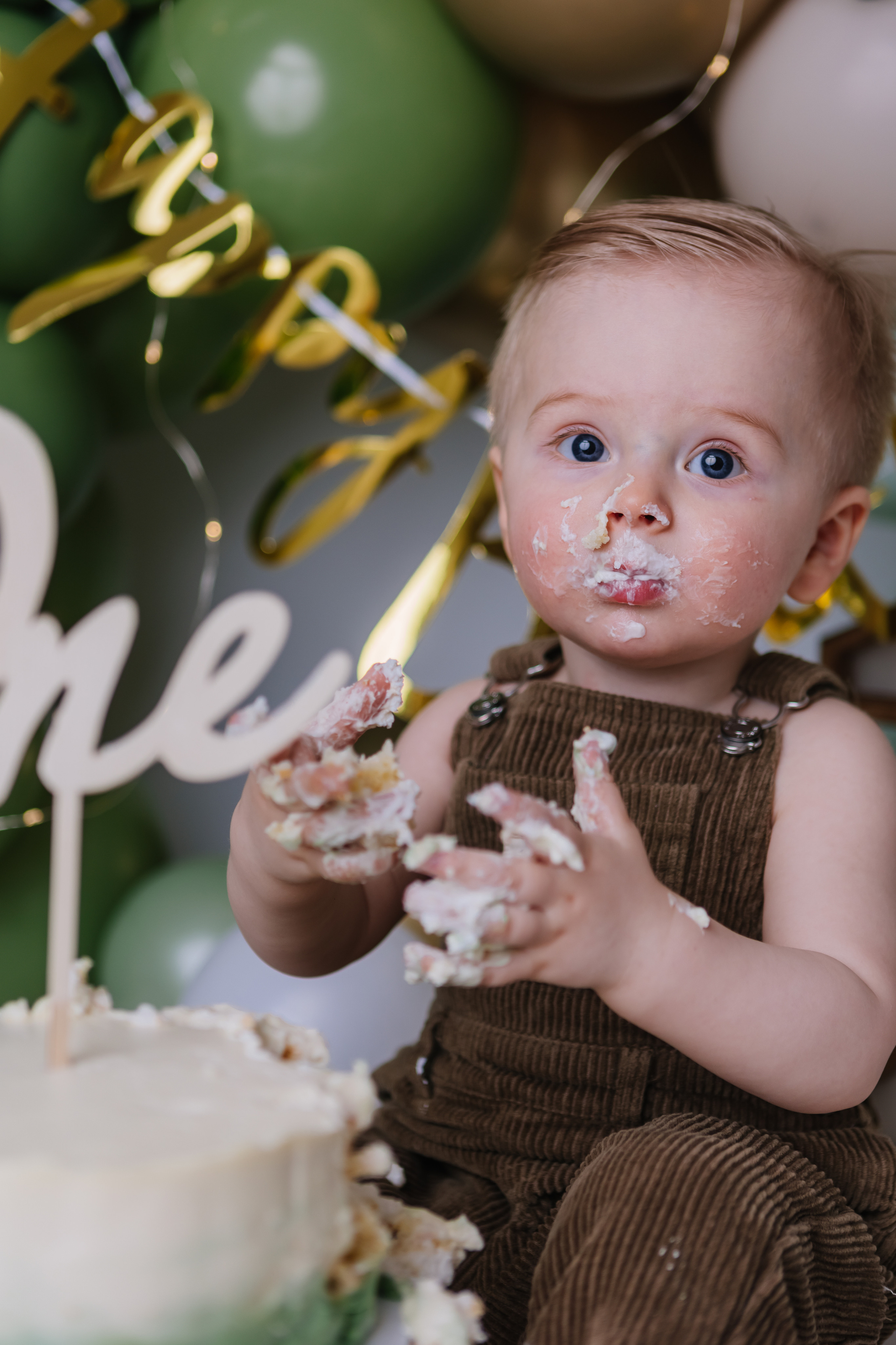 Первый тортик Зеленый. Семейный фотограф Обнинск