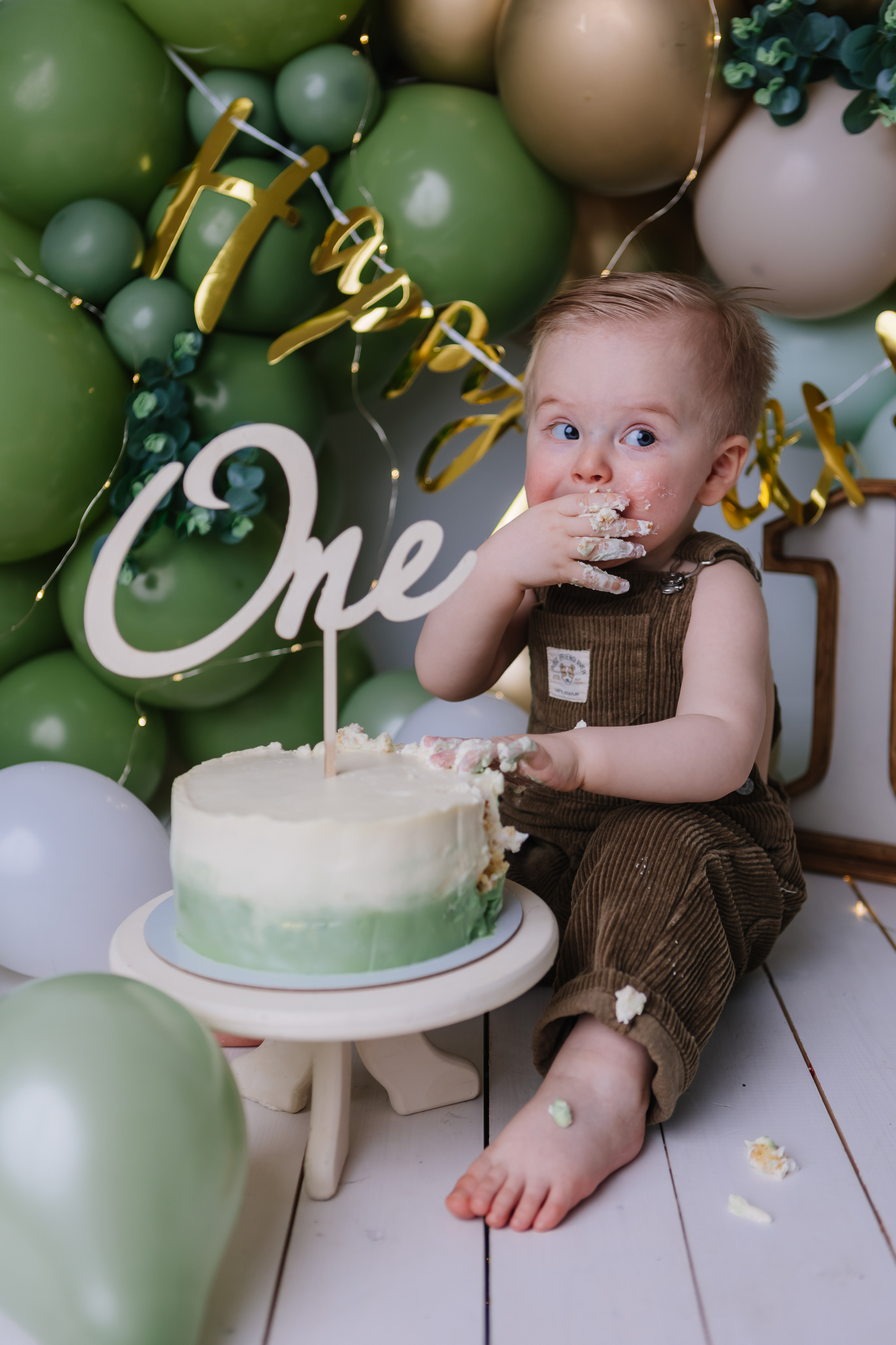 Первый тортик Зеленый. Семейный фотограф Обнинск