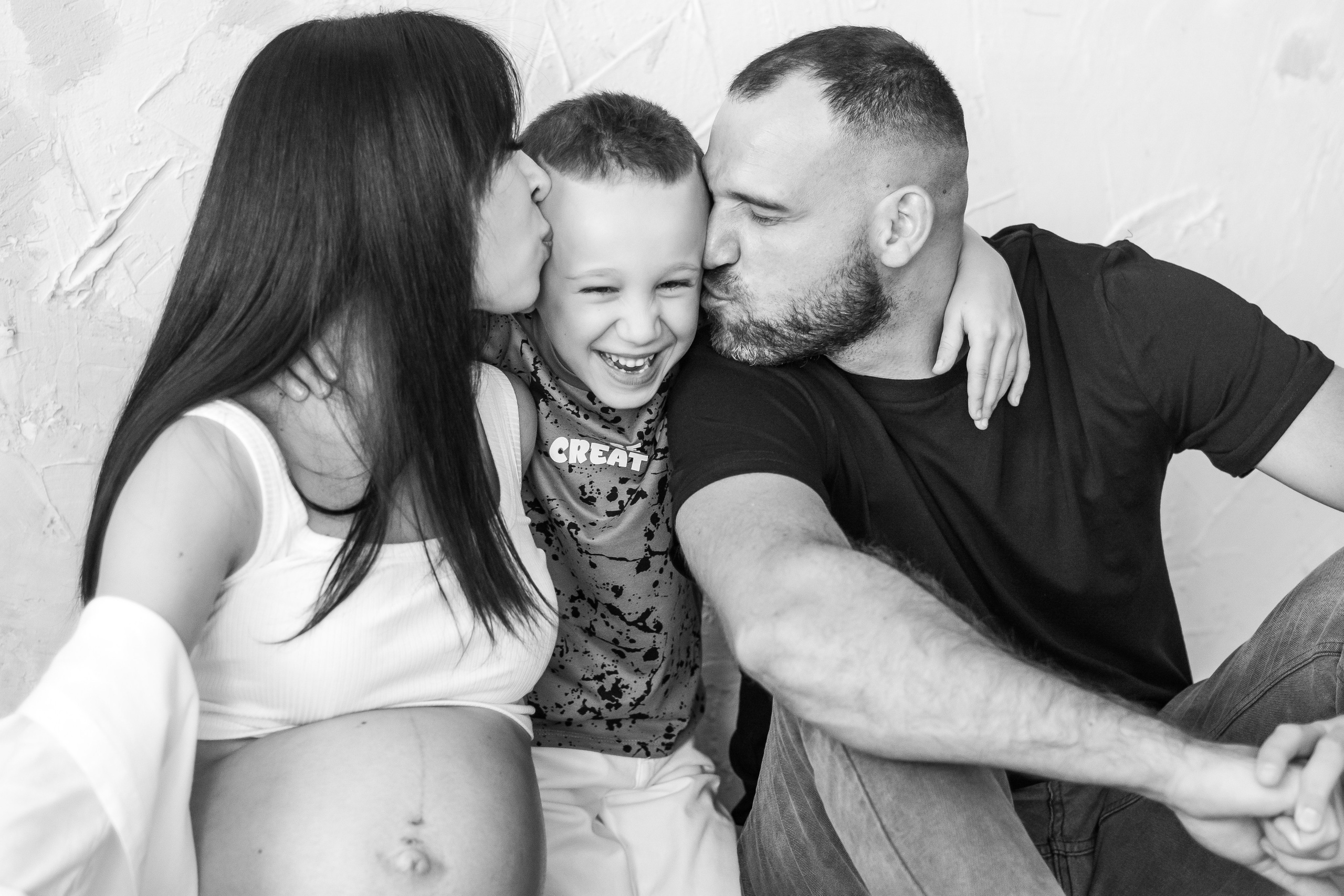 Фотосессия беременности Юля с семьей. Семейный и детский фотограф Кущ Наташа