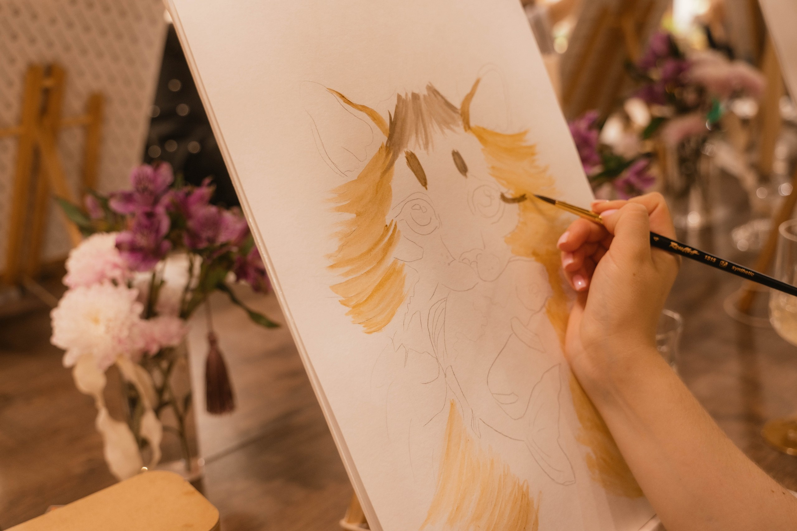 Мастер-класс по рисованию на день рождения. Свадебный, семейный фотограф в Рязани Лена Брант