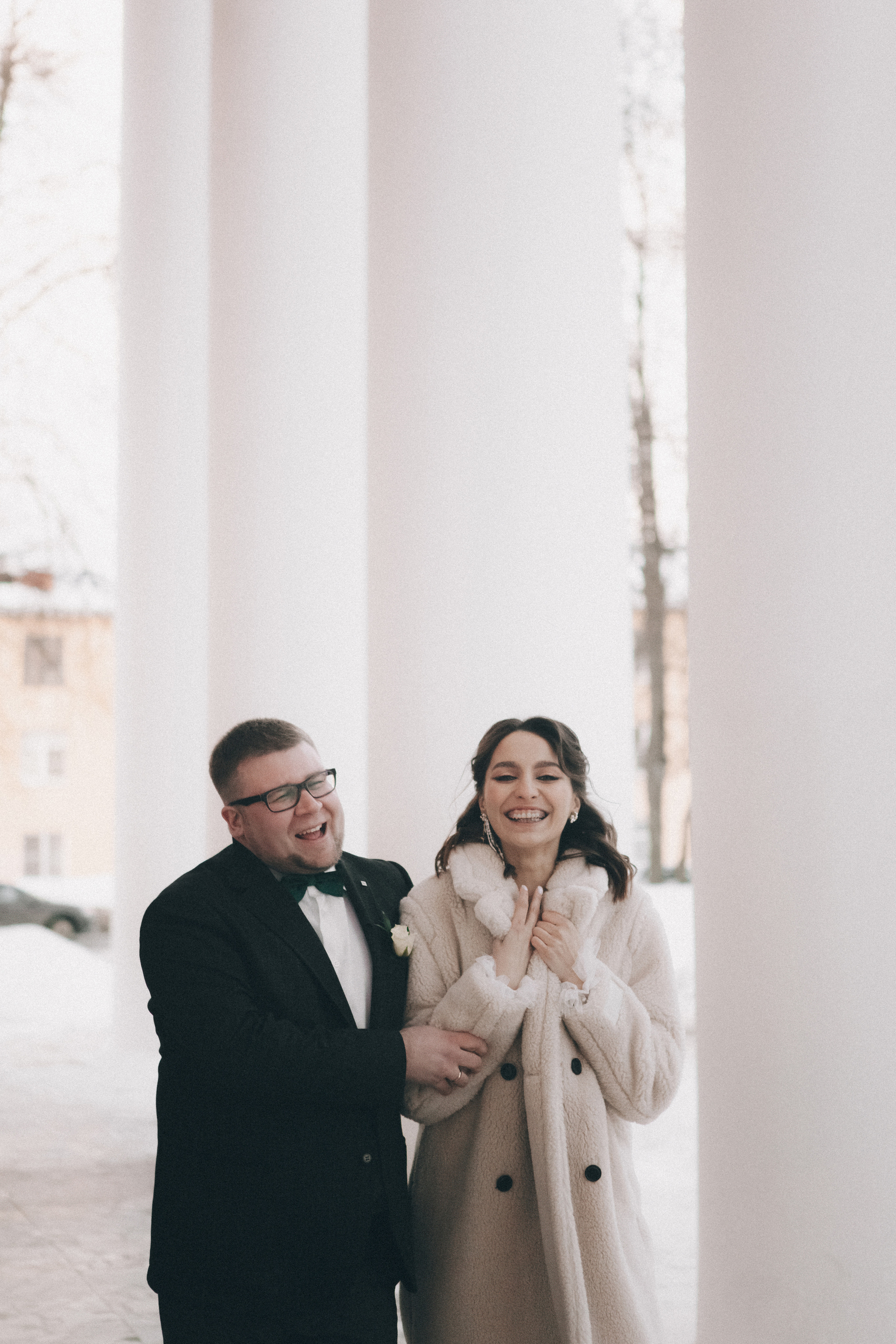 Свадебная фотосессия зимой в студии Москва. Свадебное фото и видео Москва Кристина Музыка