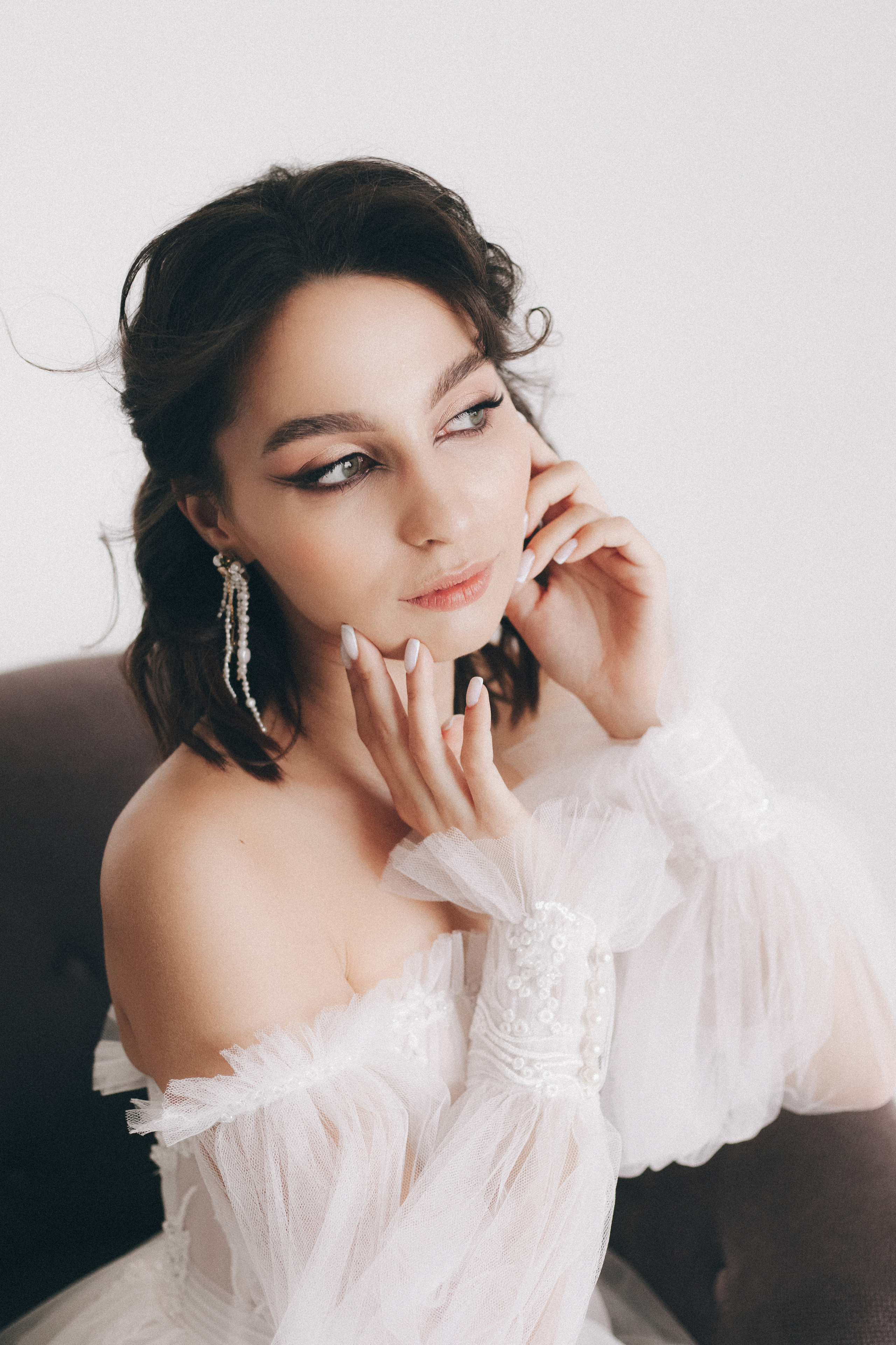 Свадебная фотосессия зимой в студии Москва. Свадебное фото и видео Москва Кристина Музыка