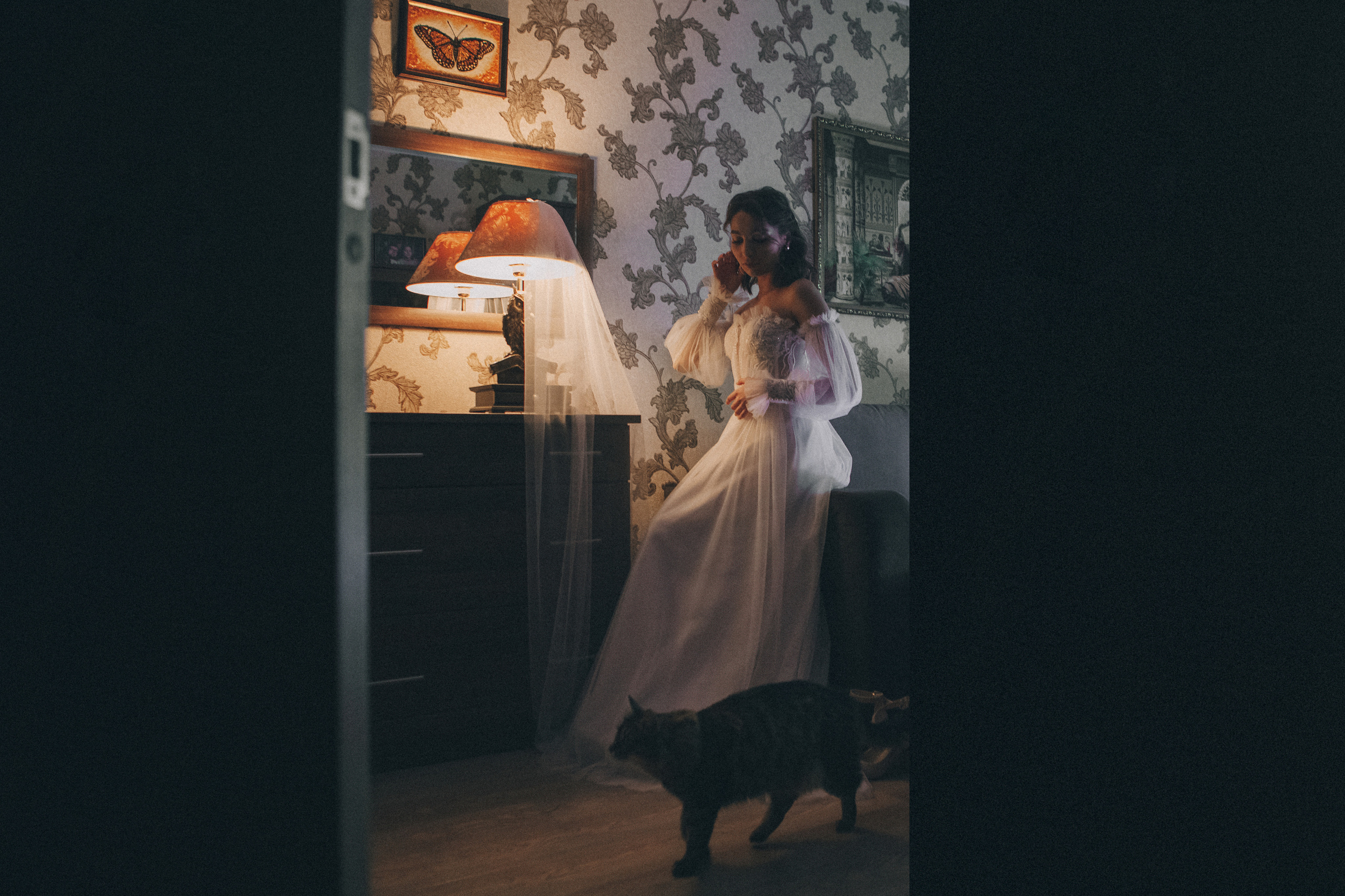 Свадебная фотосессия зимой в студии Москва. Свадебное фото и видео Москва Кристина Музыка