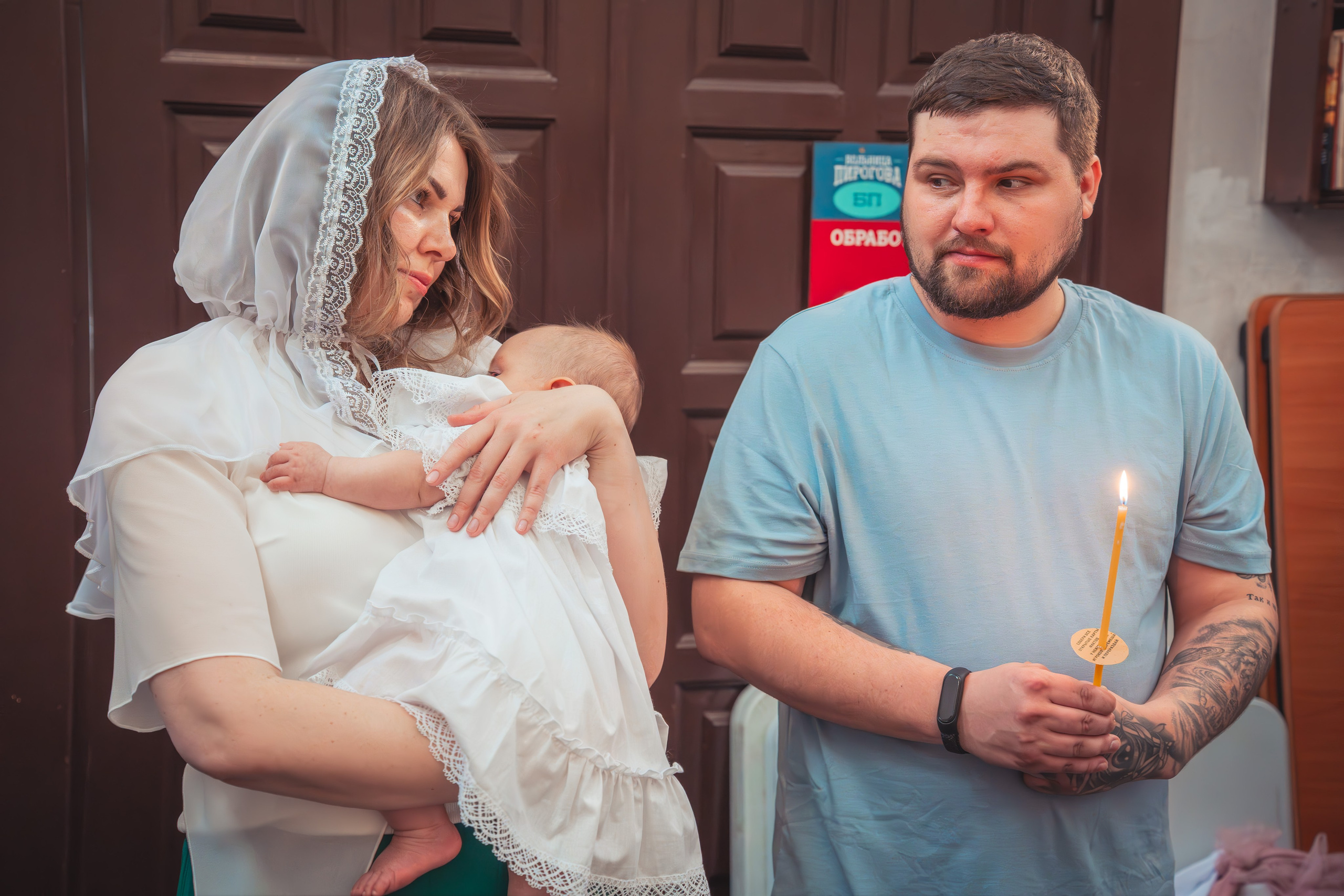 Крещение Анастасии в храме Михаила Тверского. Фотограф Евгений Егоров