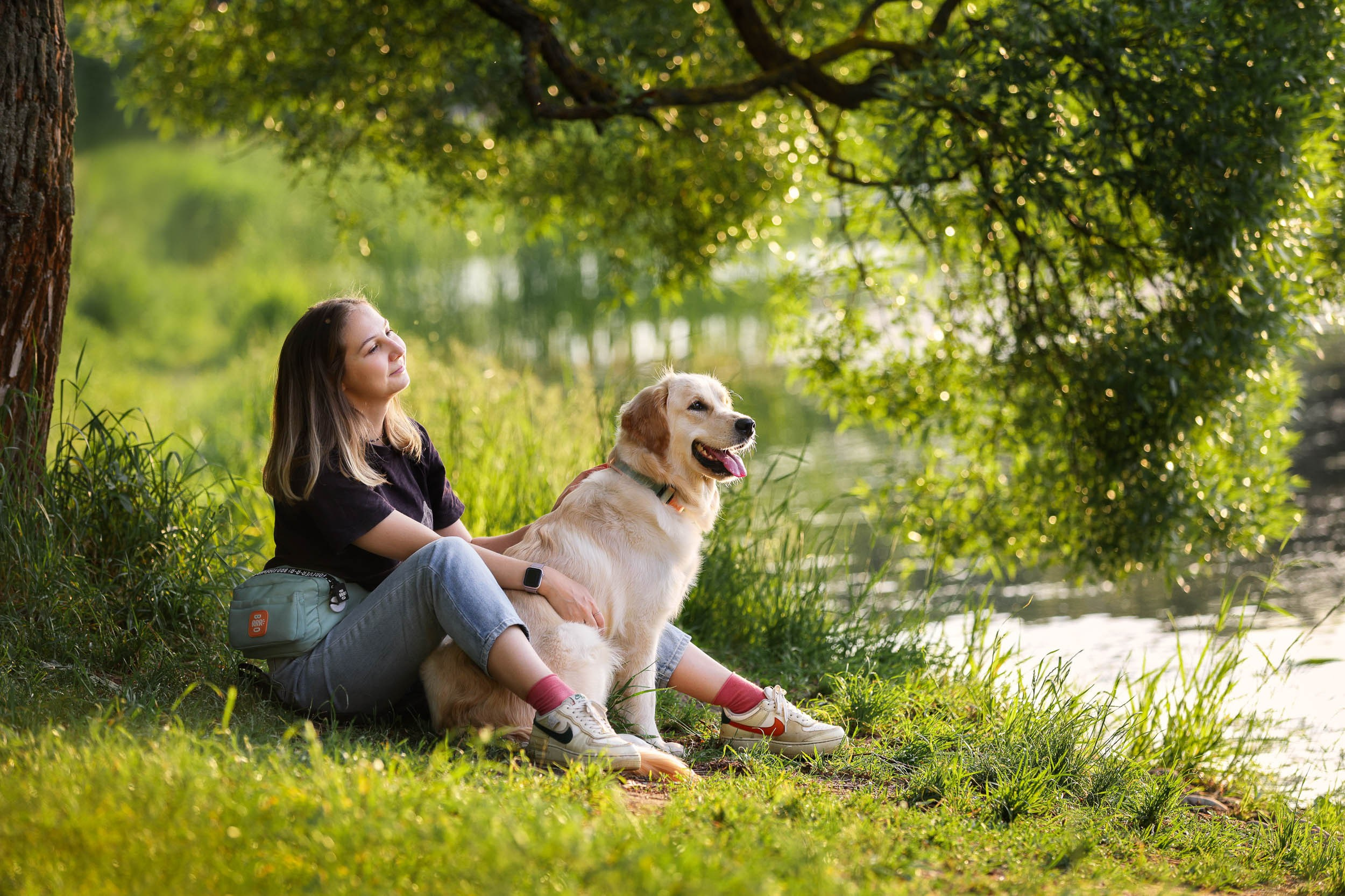 Фотопрогулка для четырех человек с собаками. Фотограф-анималист в Москве и Московской области Татьяна Фролова