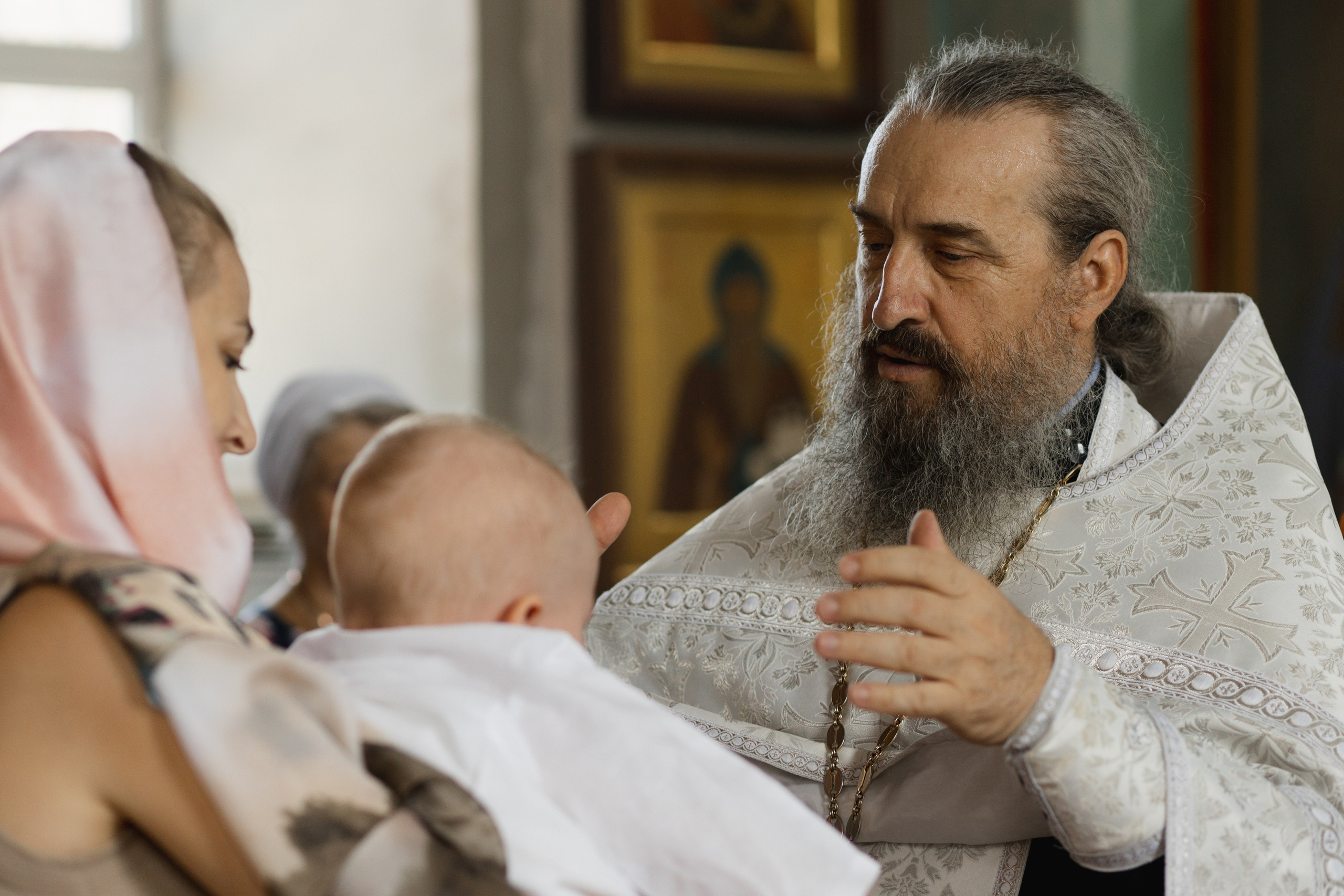Крещение Даниила в Церкви Троицы Живоначальной. Свадебный и семейный фотограф Ольга Разрядова