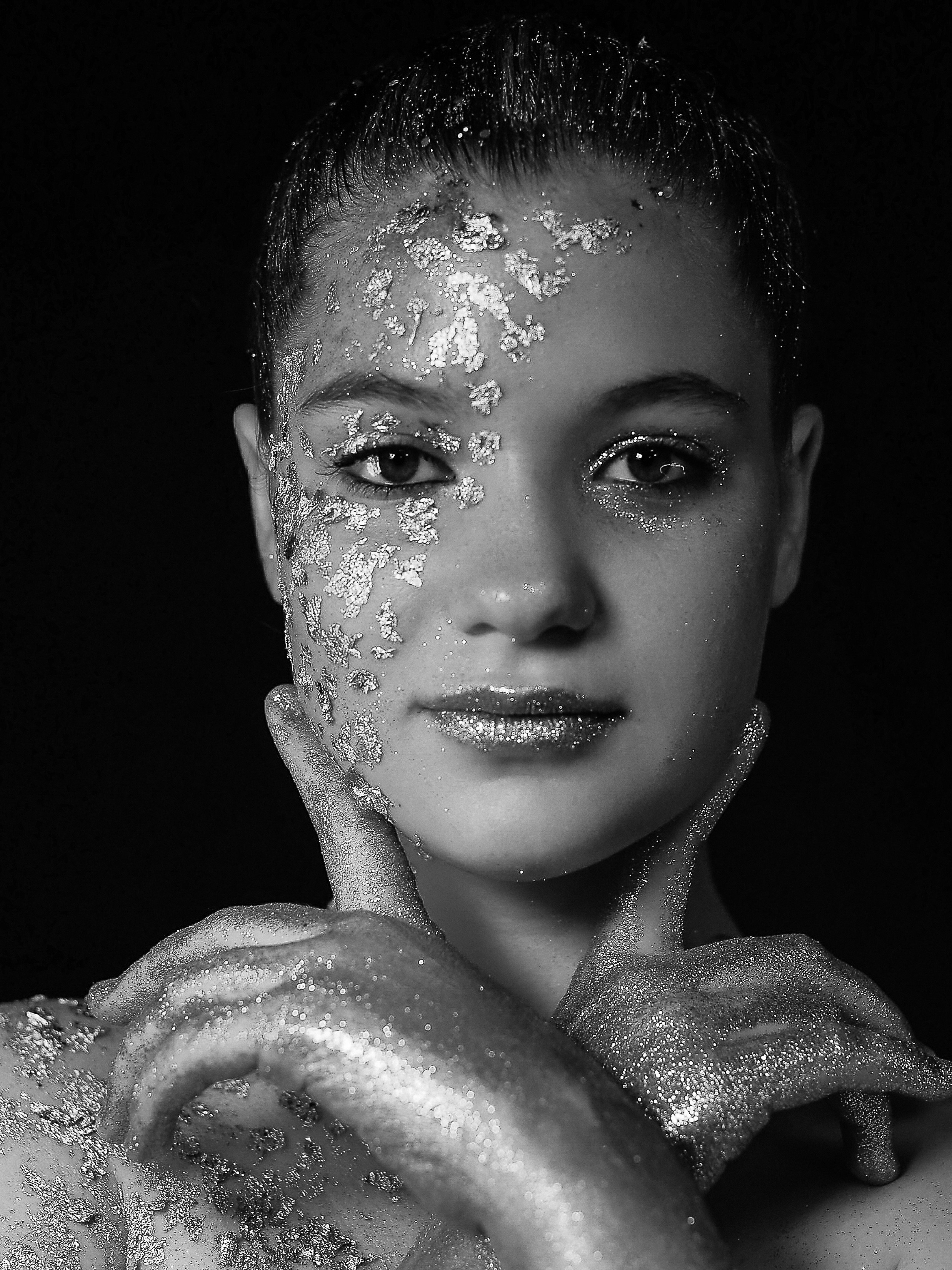 Портреты с глитер. Фотограф Юлия Мальцева