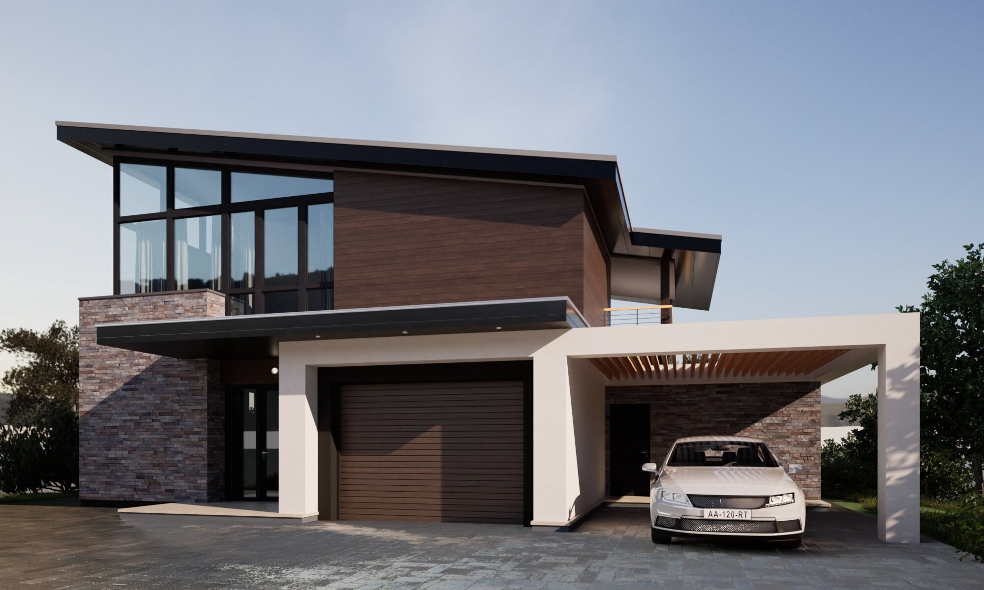 2025 / Архитектурный проект коттеджа. Крым. Архитектурное проектирование и дизайн интерьеров. г. Анапа