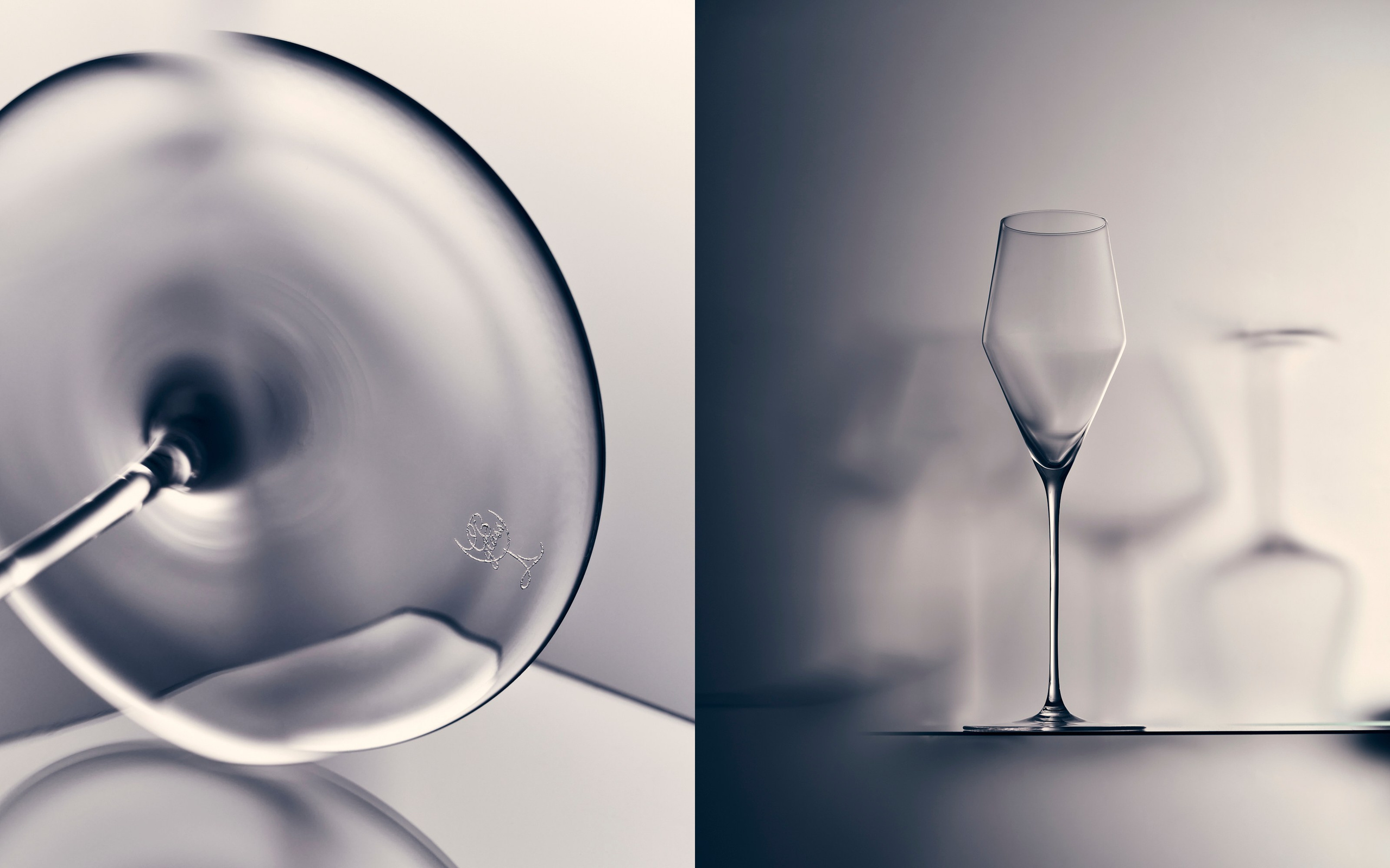 макро съемка стеклянных предметов