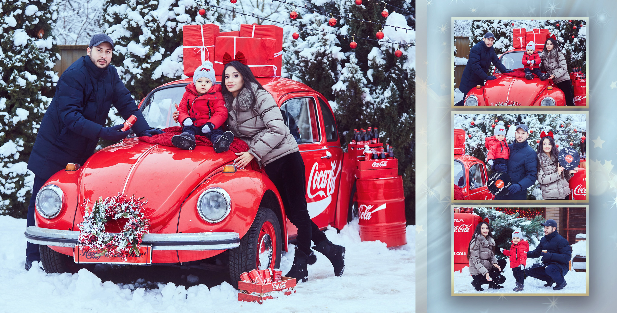 Книга с новогодней фотосессии в уличной локации. Фотохудожник Наталия Кирсанова