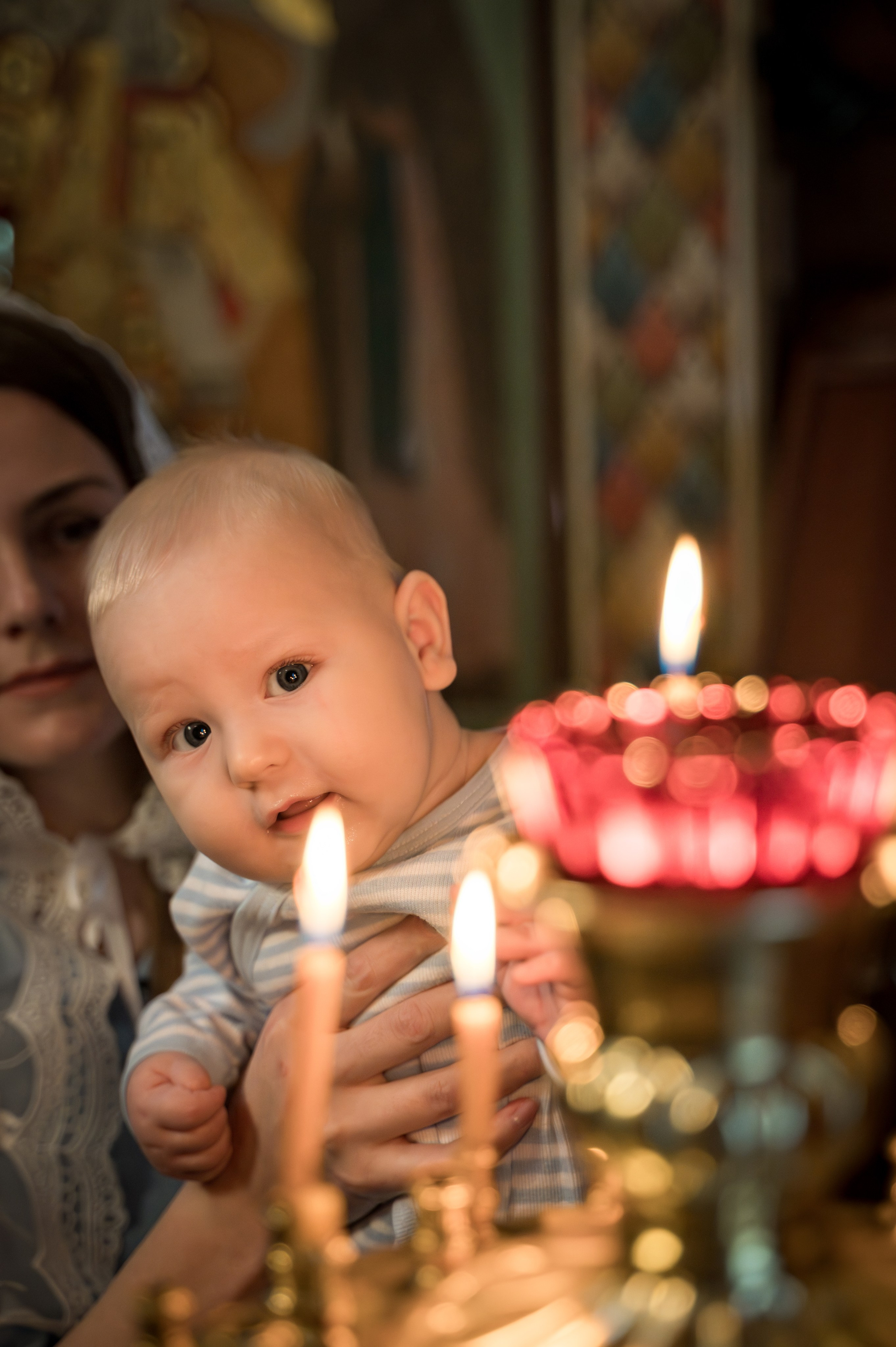 Крещение в Никольском храме д. Островцы