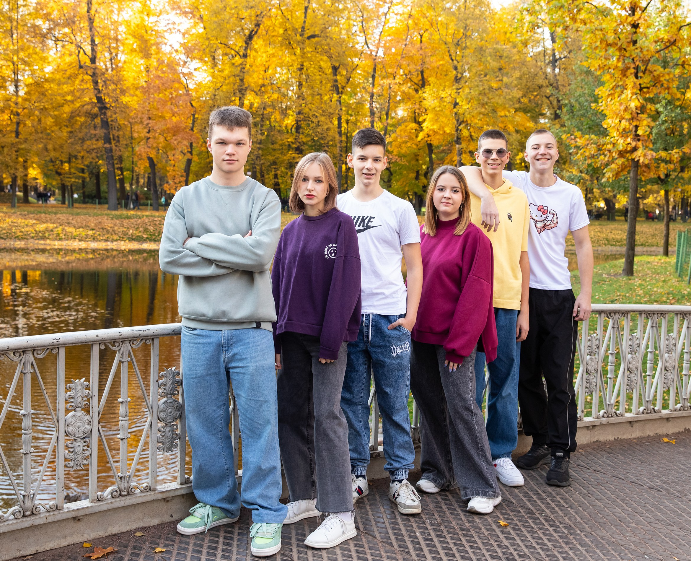 осенняя фотосессия для школьников