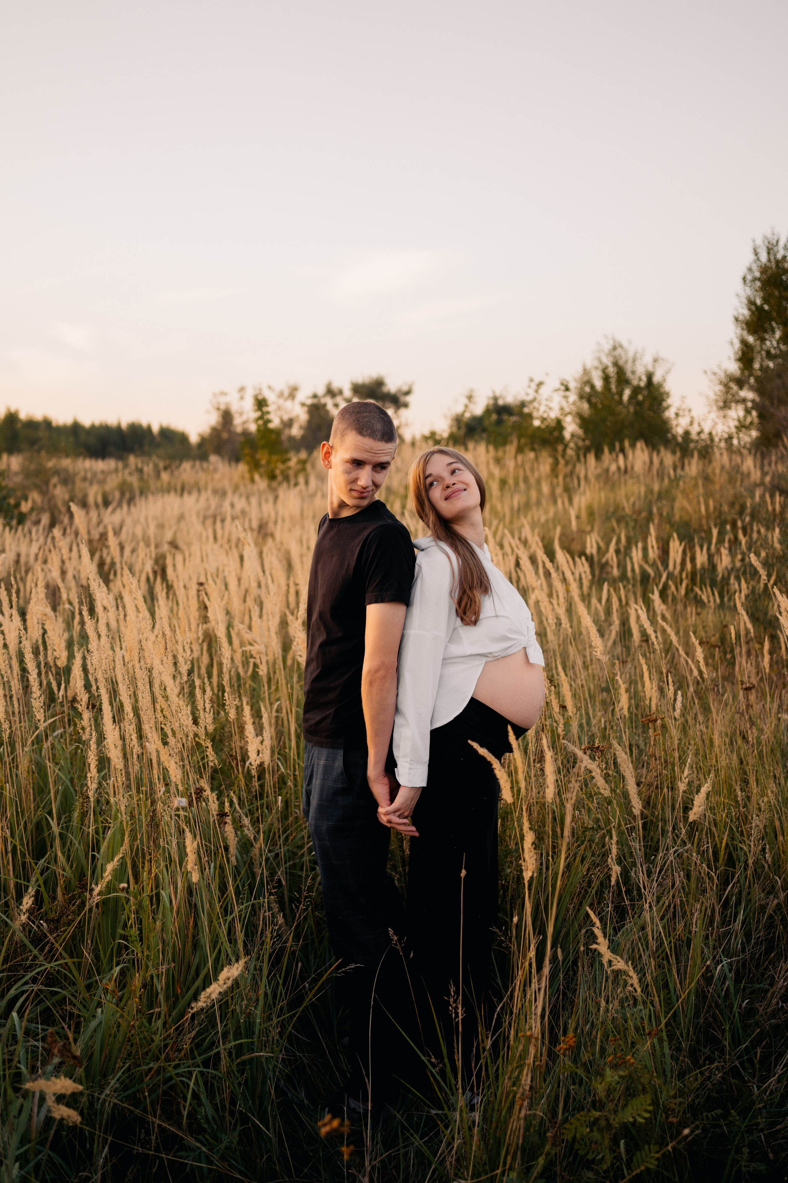 Фотосессия беременности на природе. Семейный фотограф в Москве и в Домодедово Екатерина Патракова