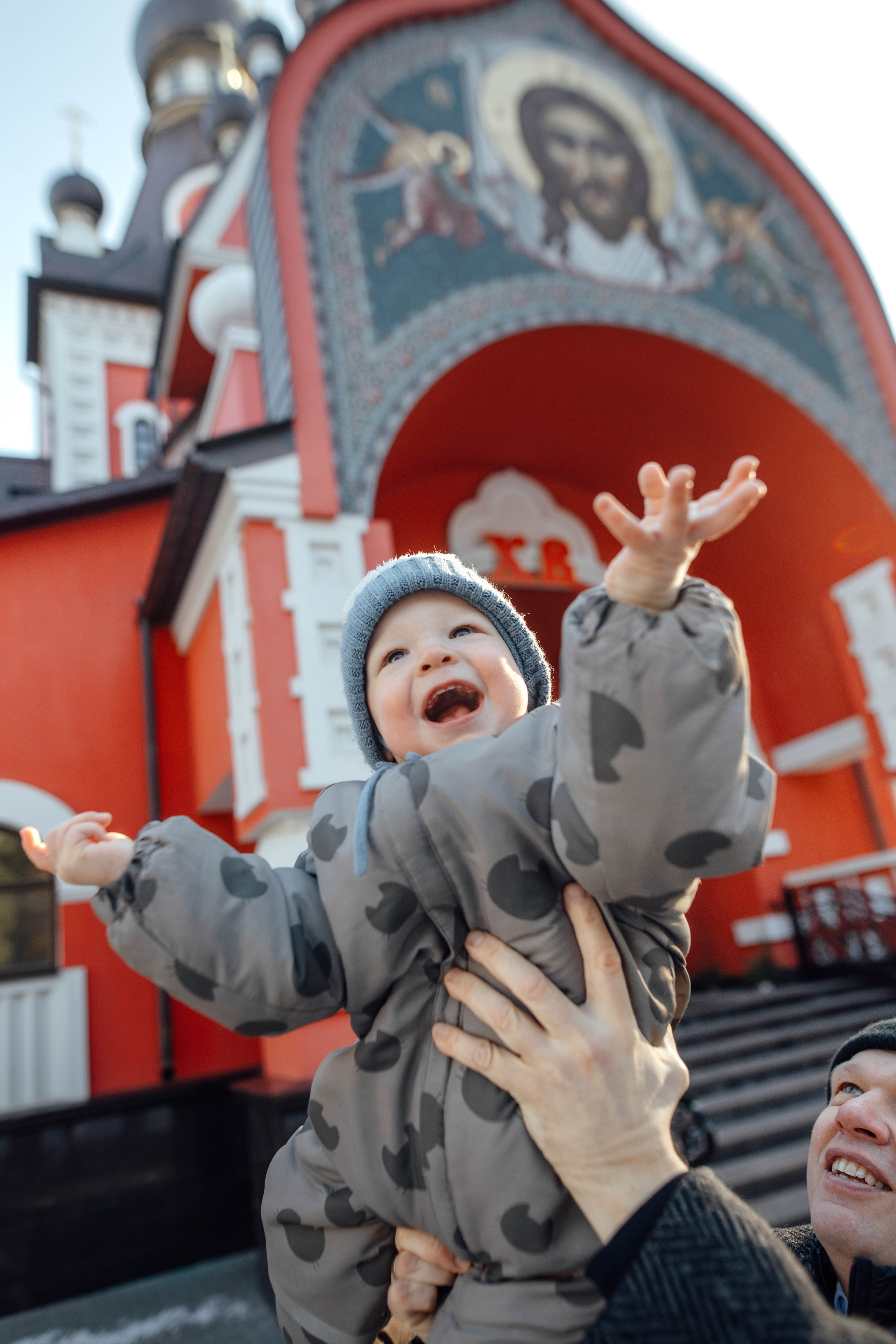 Таинство крещения Льва, храм Вознесения Господня, Ждановичи, февраль 2025