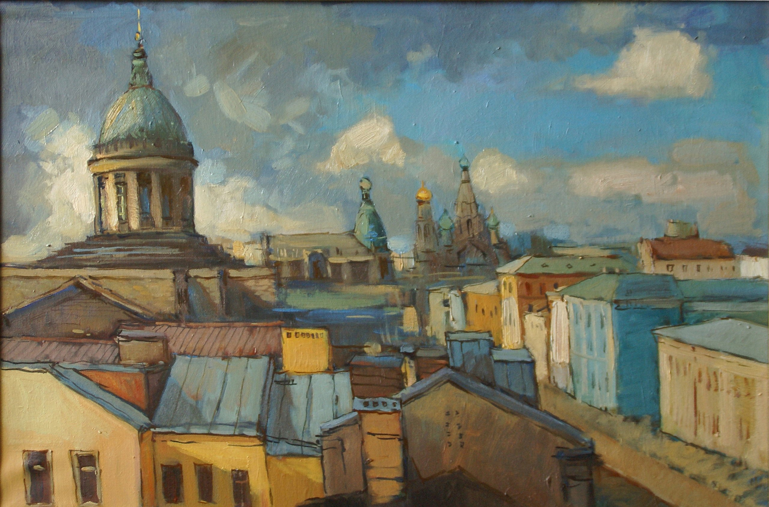 Картины с городским пейзажем. Архитектор | дизайнер | художник Сергей Ратчин в Москве