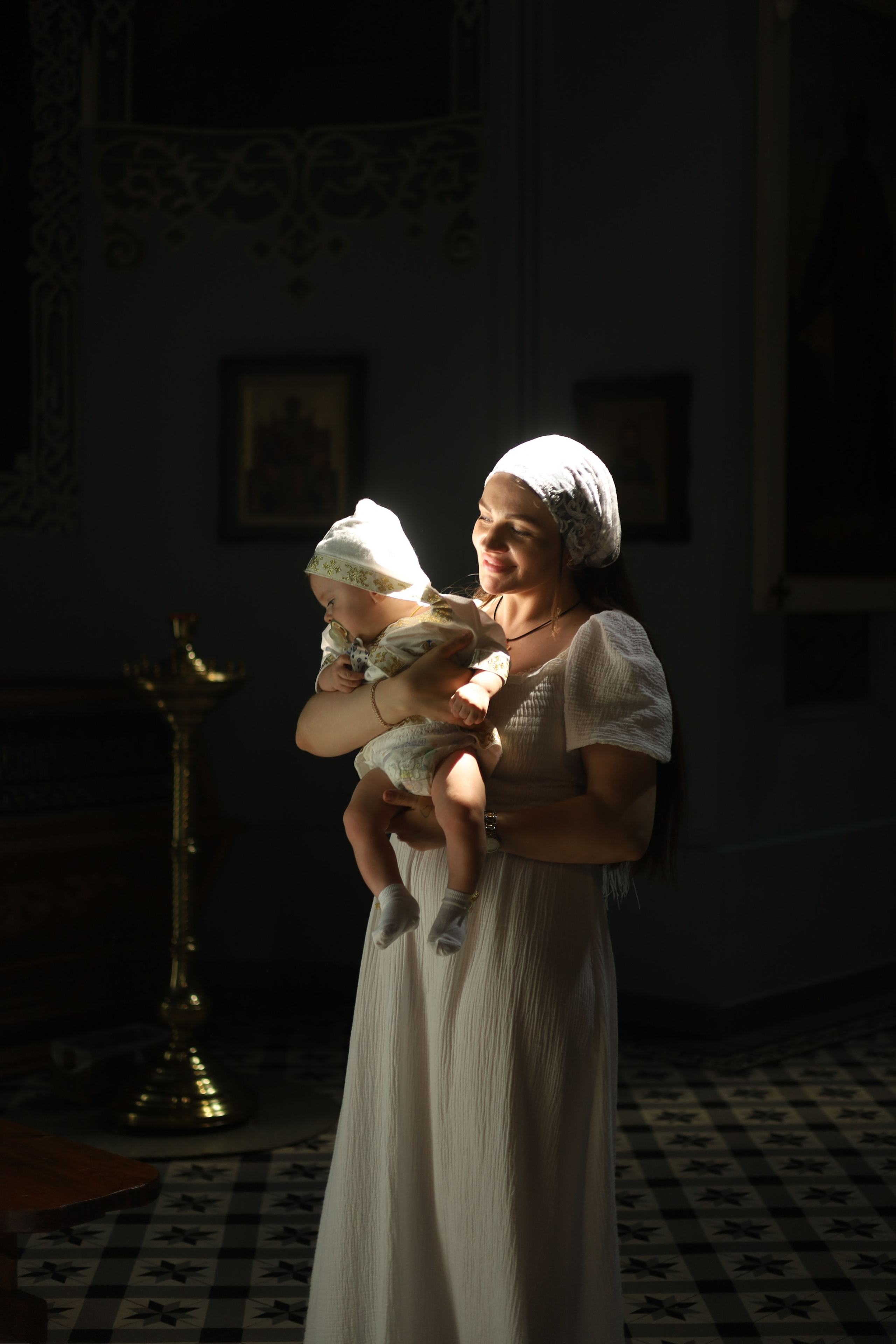 Таинство крещения. Фотограф новорожденных Саратов