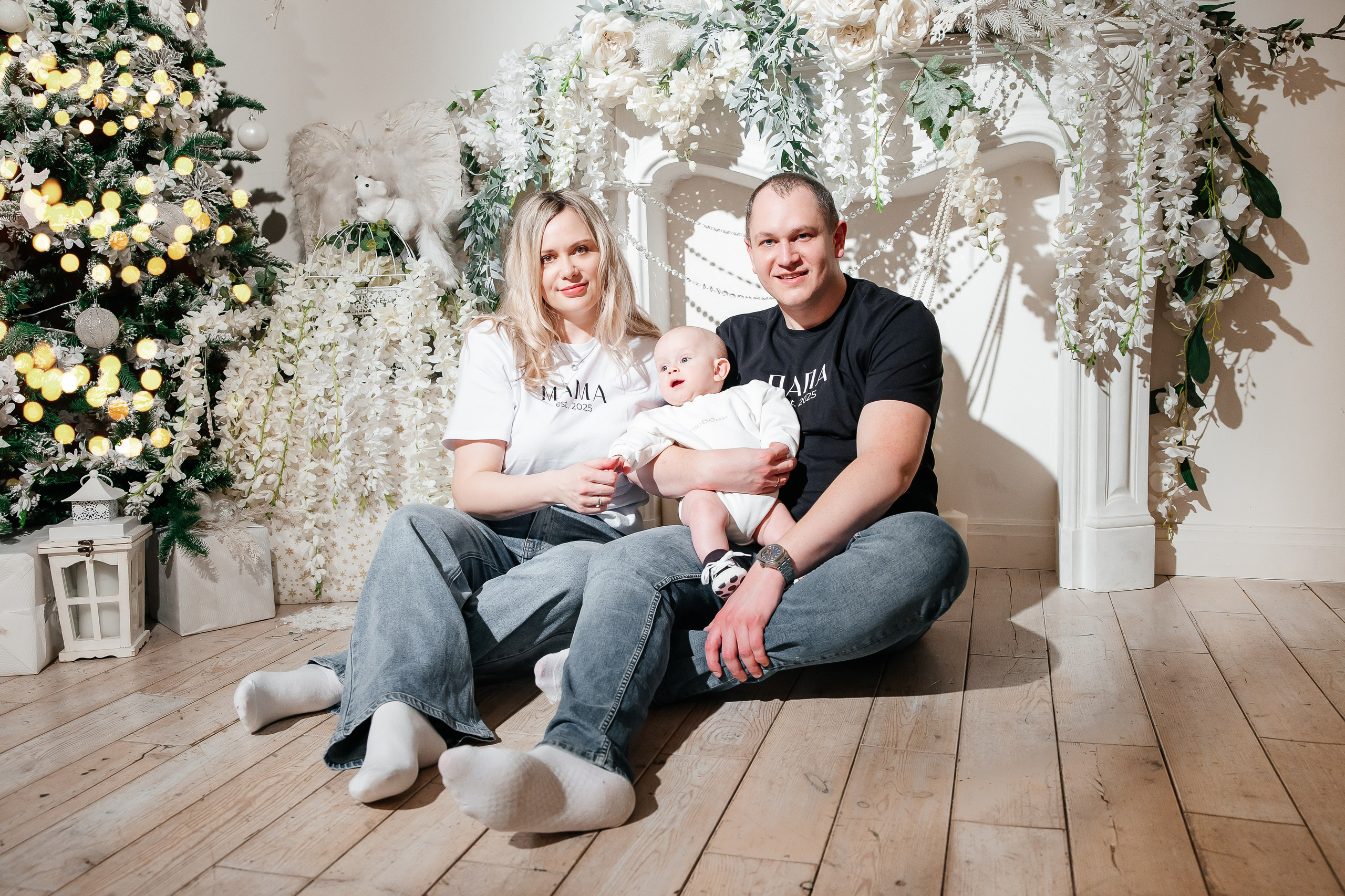 Семейная фотосессия: Первый Новый год. Свадебный и семейный фотограф в Москве Красинская Мария