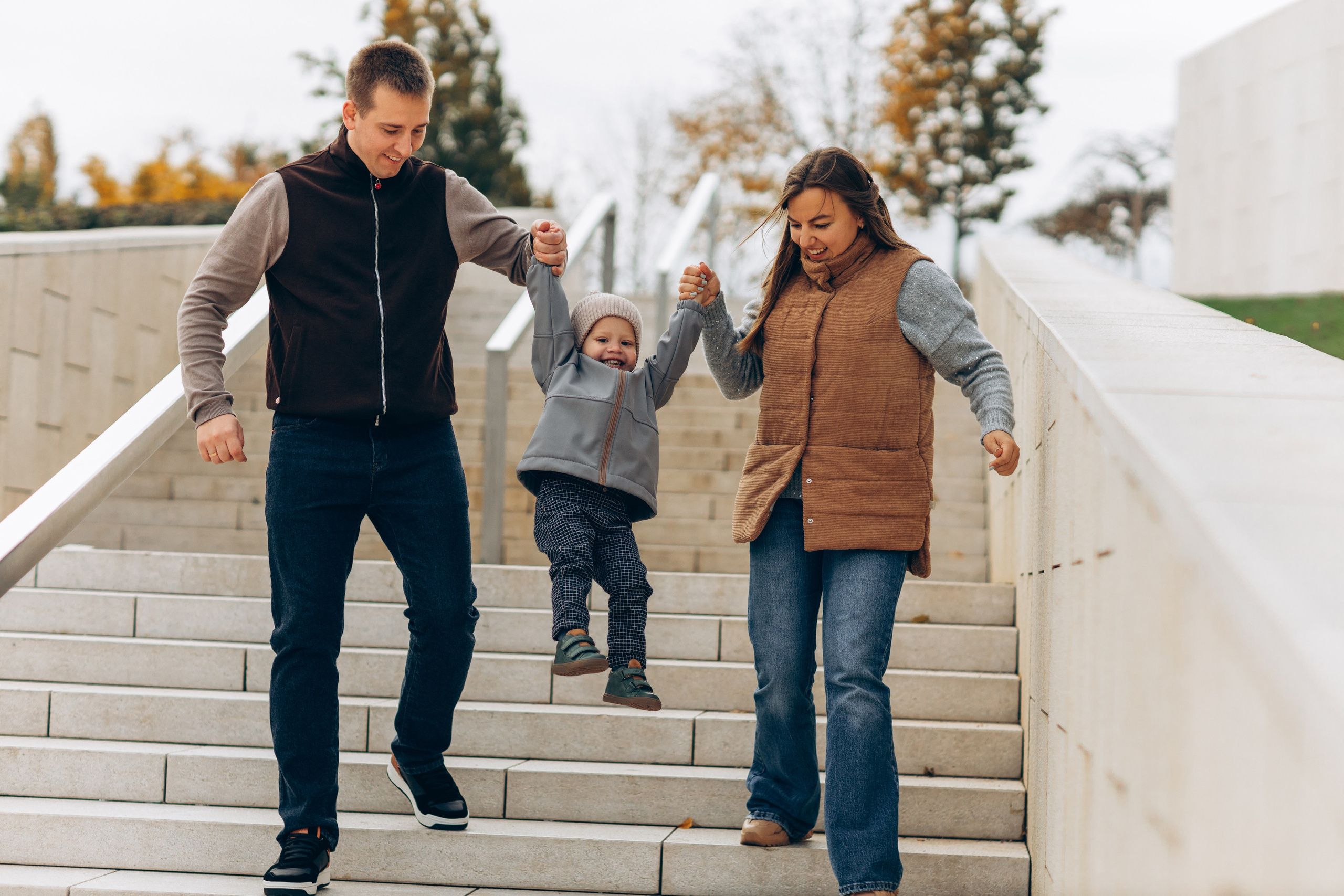 Парк Галицкого Аня, Ваня и Валентин. Семейный фотограф Наталия Демченко, Краснодар