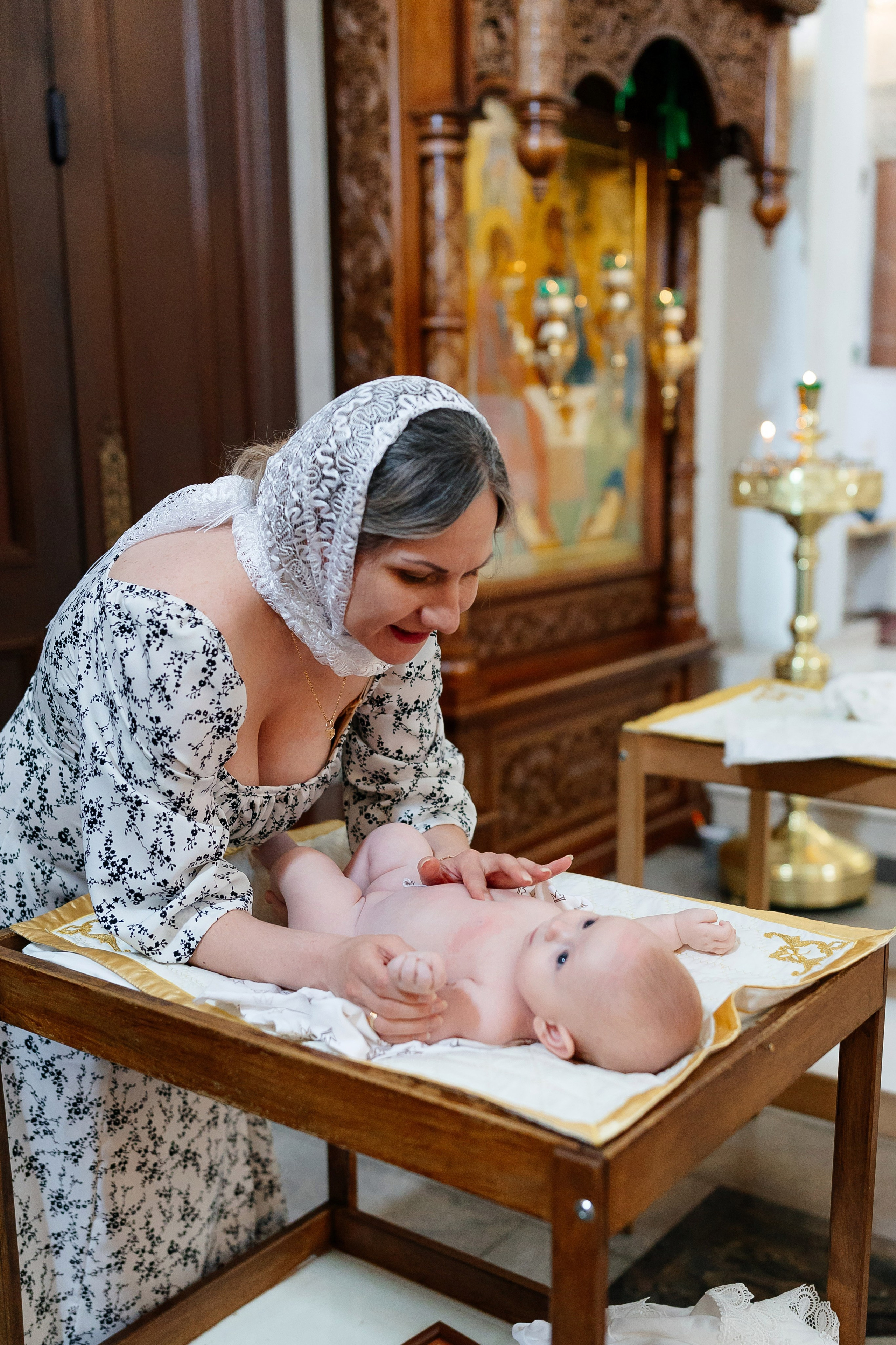 Крещение Анастасии. Семейный и детский фотограф в Москве Александра Мак