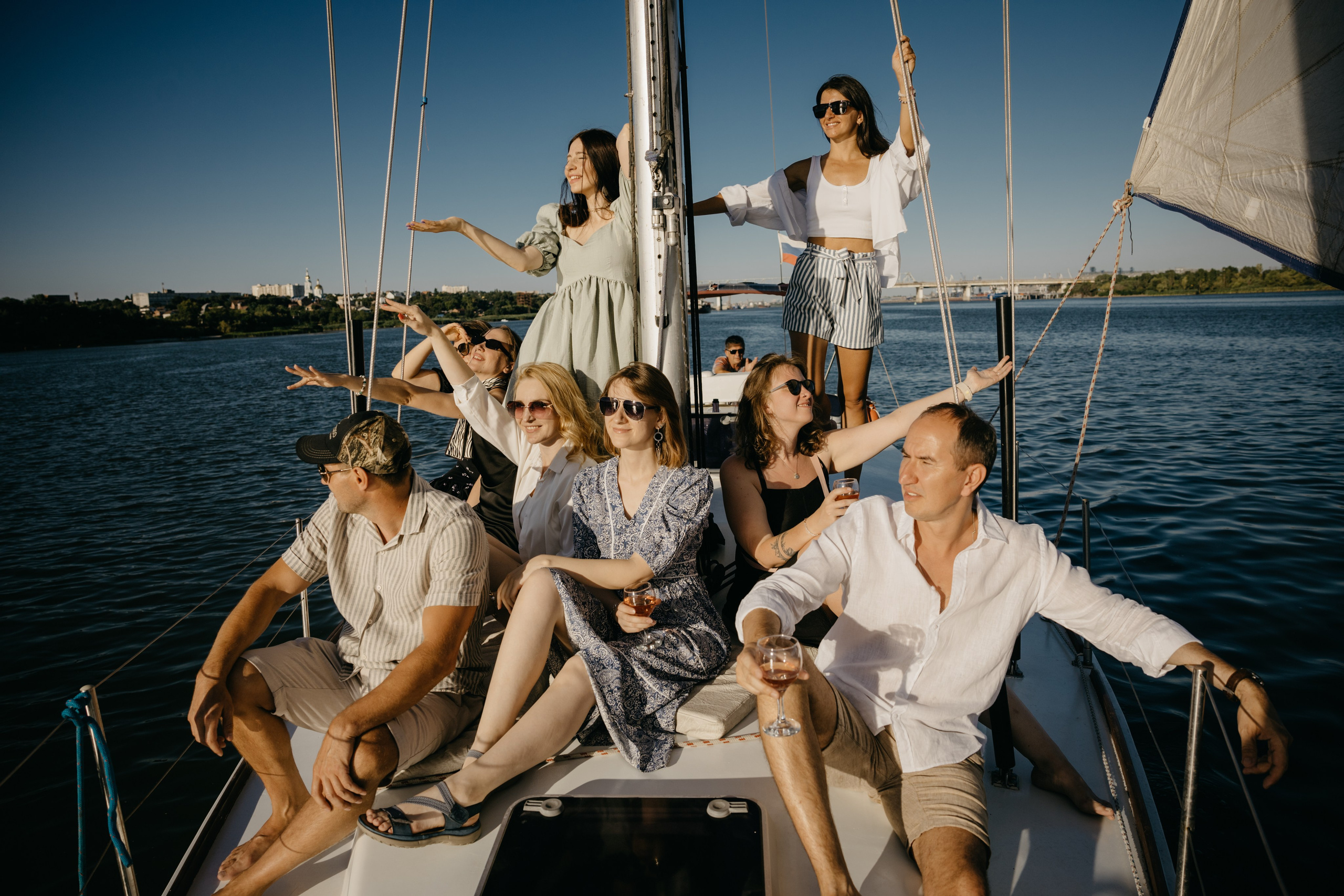 Прогулка на яхте. Фотограф Эдуарда Титанян