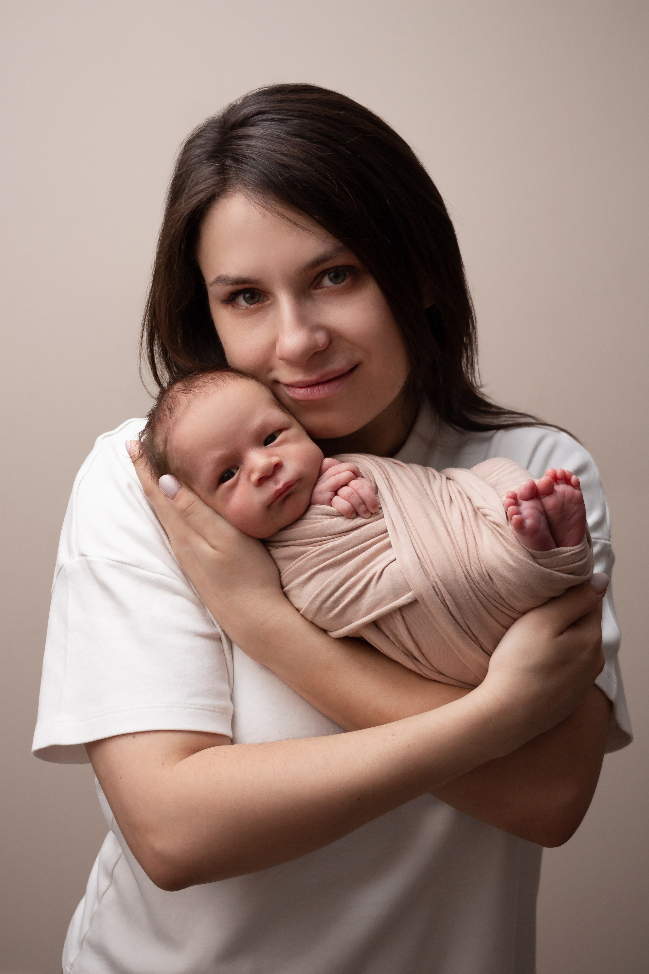 Кадры малыша с родителями. Фотограф новорождённых Анапа Елена Кушнарь