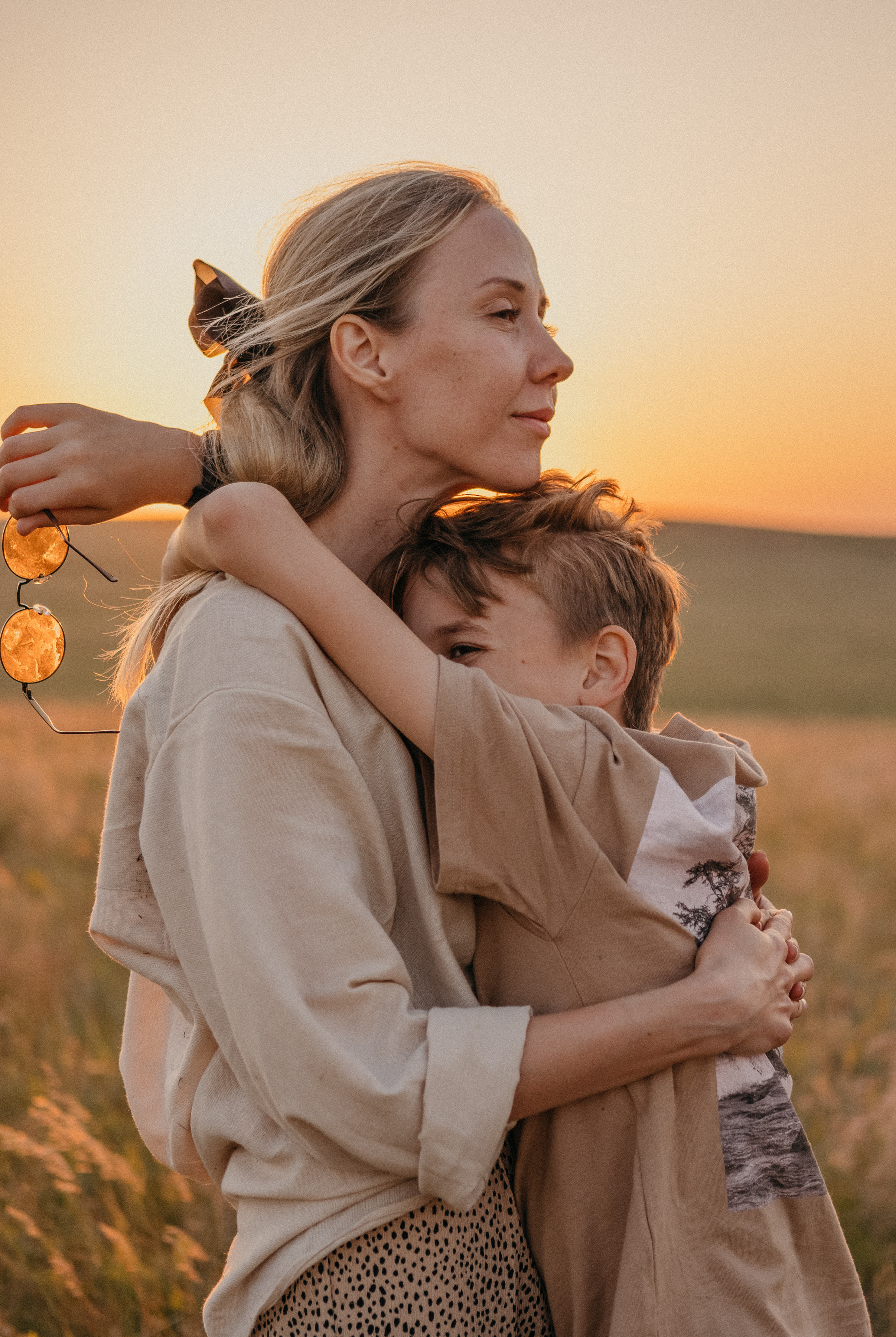 Летний закат вместе с Бубой. Семейный фотограф в Оренбурге Юлия Зиборева