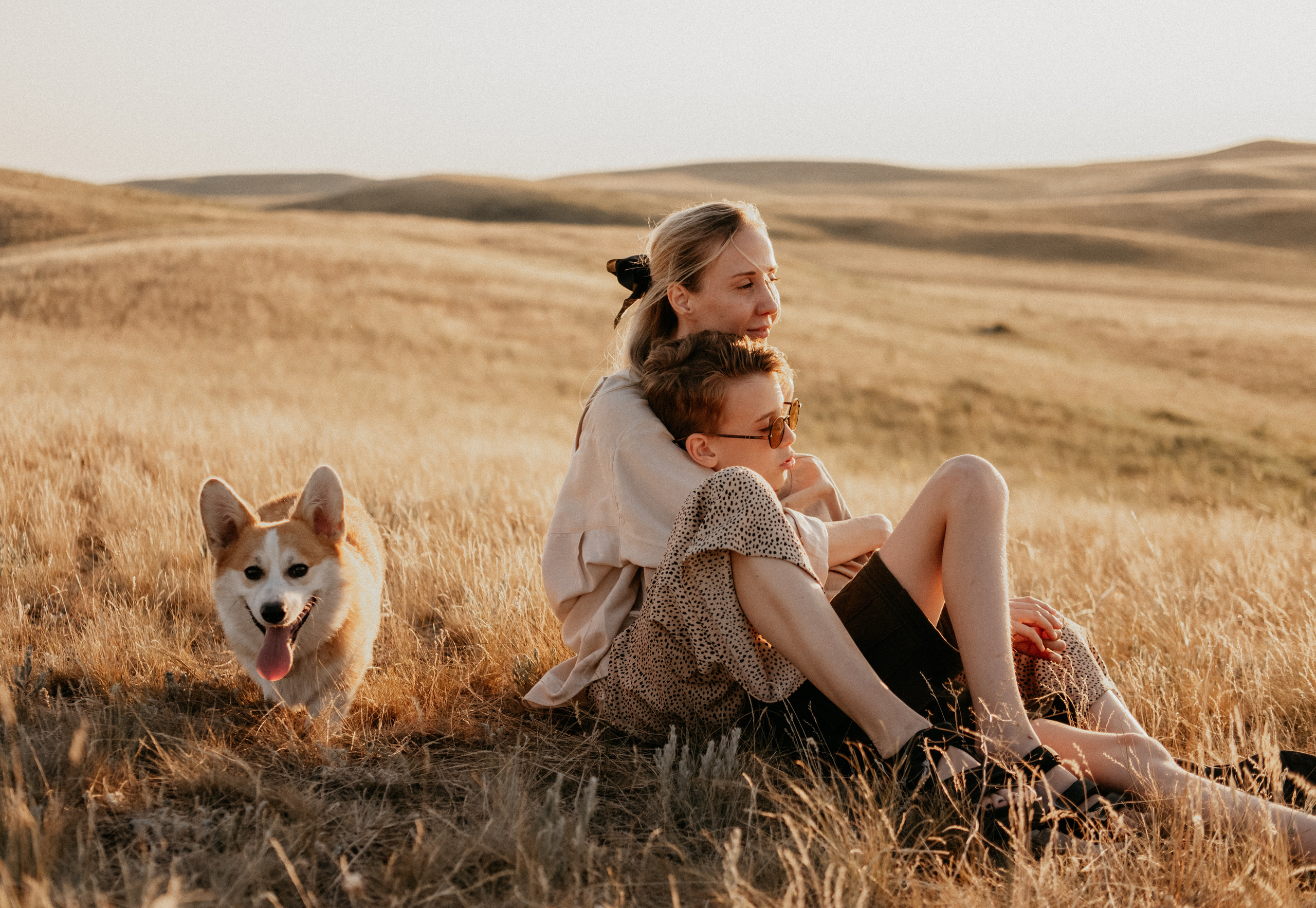 Летний закат вместе с Бубой. Семейный фотограф в Оренбурге Юлия Зиборева