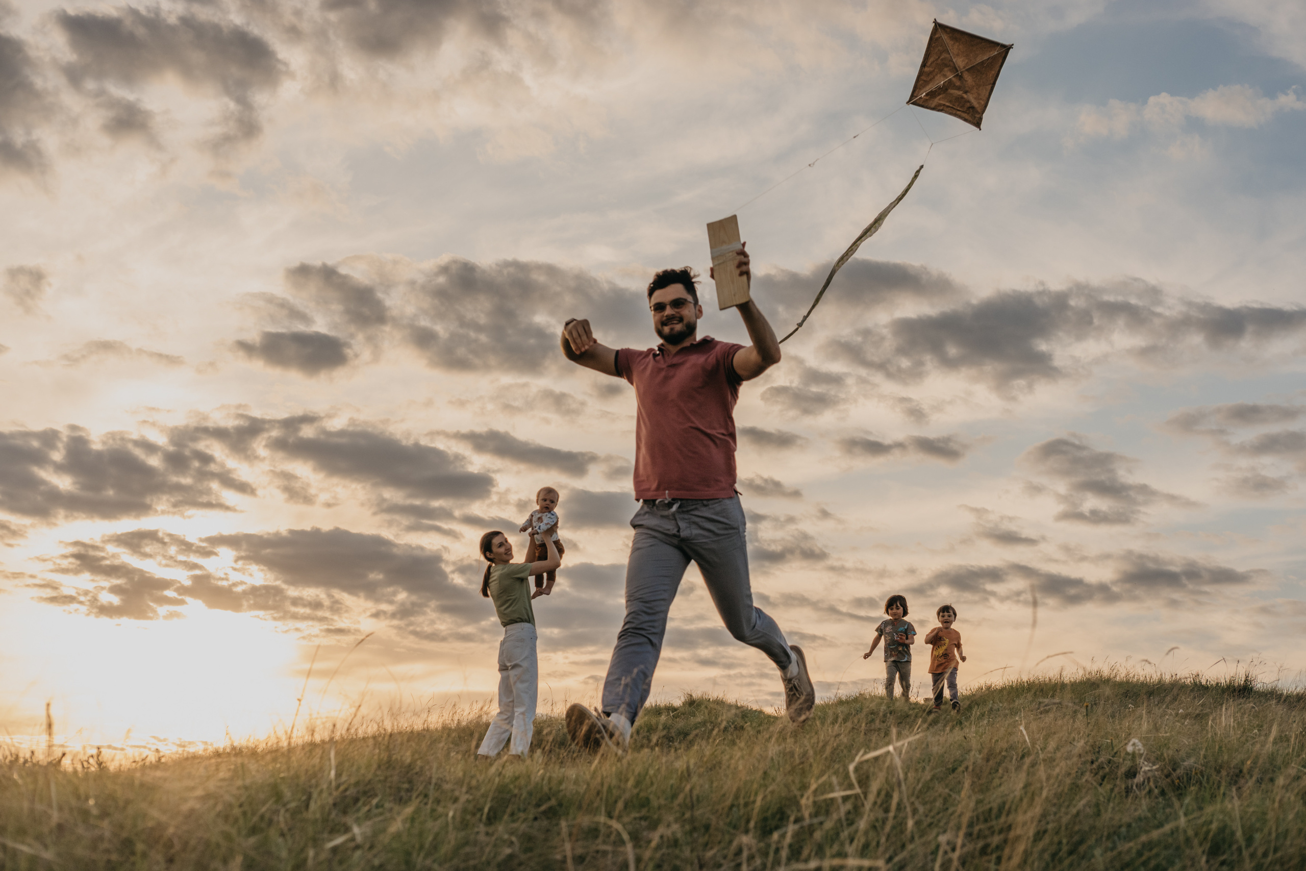 Воздушный змей. Семейный фотограф в Оренбурге Юлия Зиборева