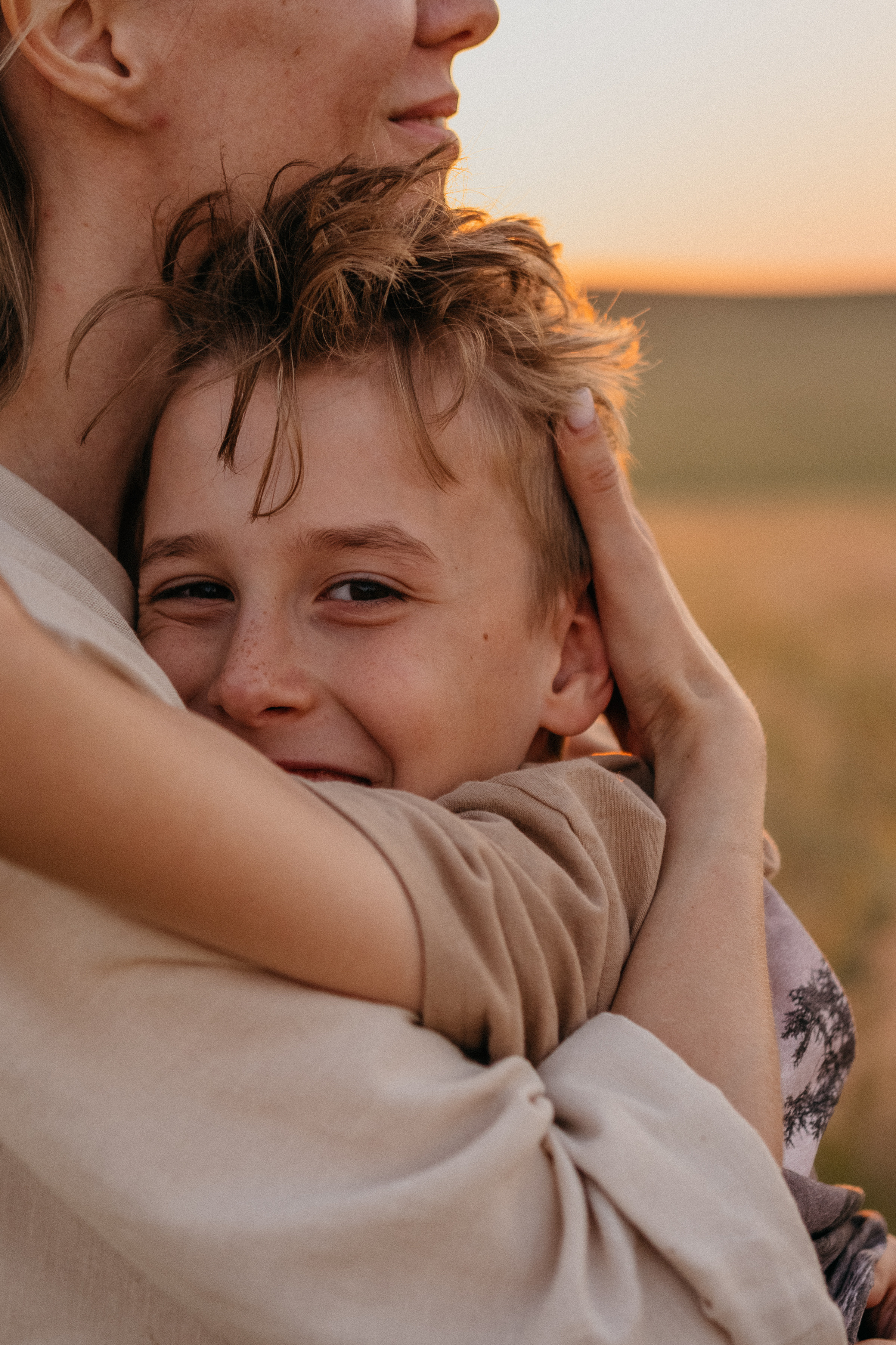 Летний закат вместе с Бубой. Семейный фотограф в Оренбурге Юлия Зиборева