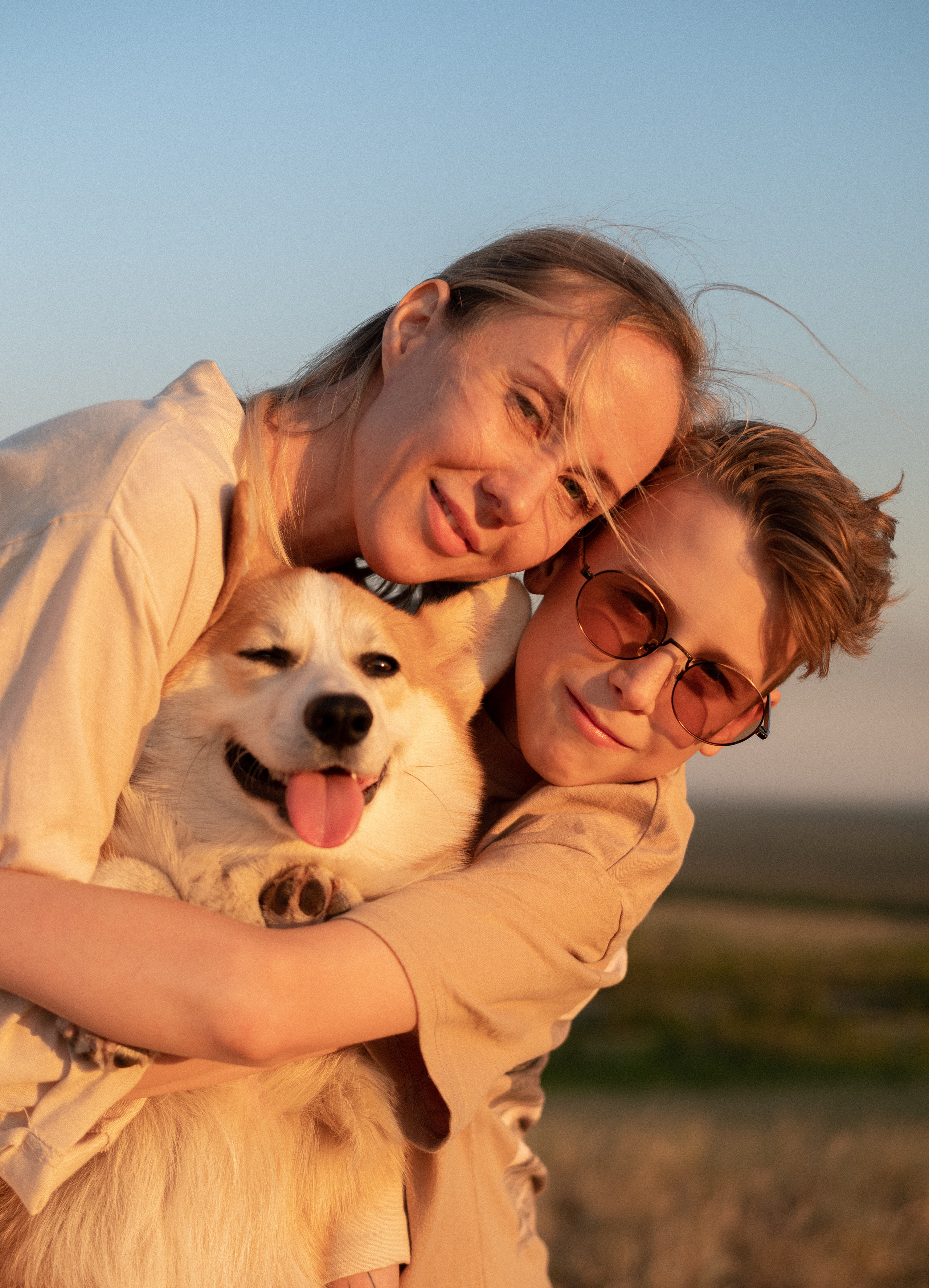 Летний закат вместе с Бубой. Семейный фотограф в Оренбурге Юлия Зиборева