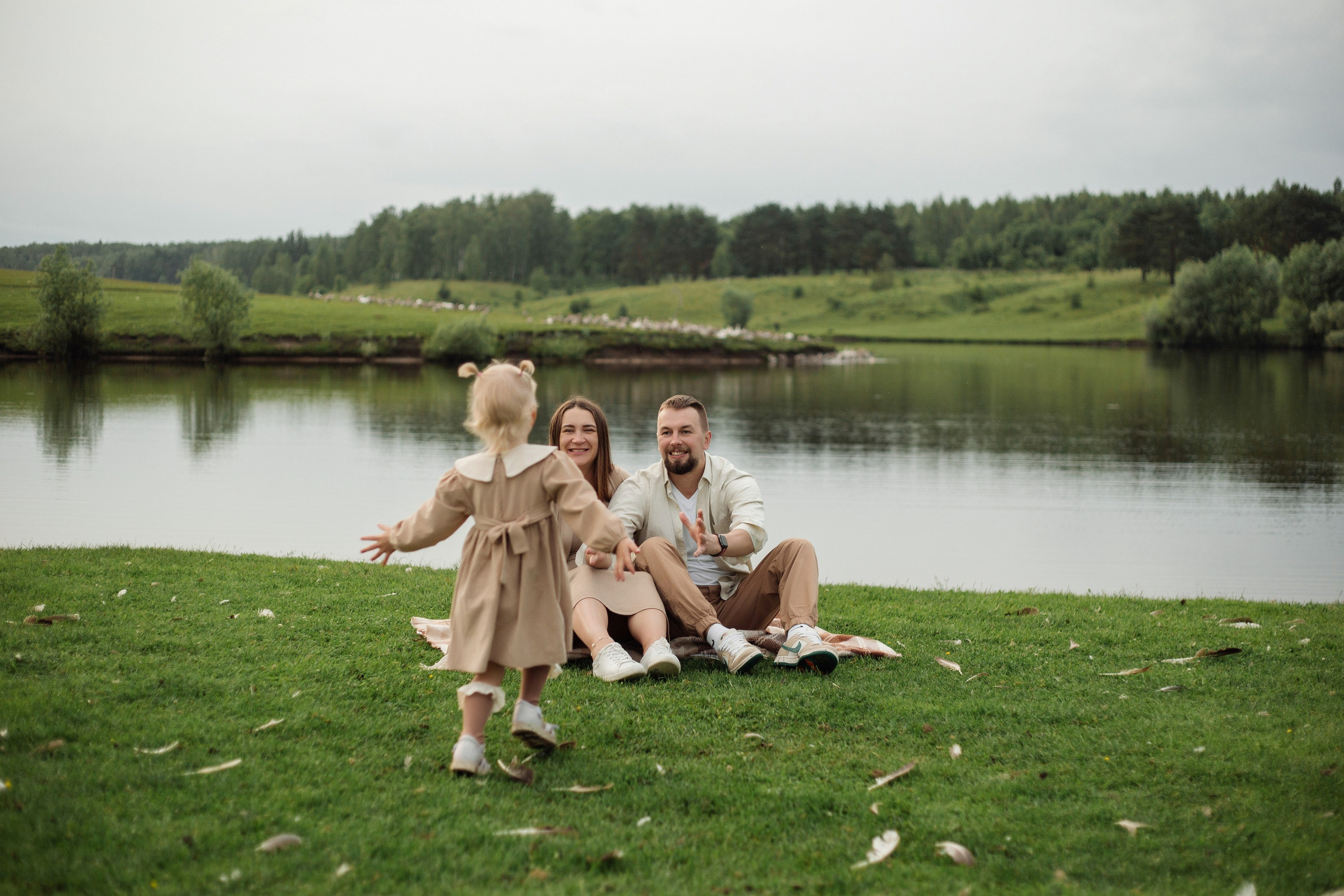 Дмитрий, Ольга и Верочка. Портретный, семейный, свадебный фотограф в Брянске Маргарита Василькова