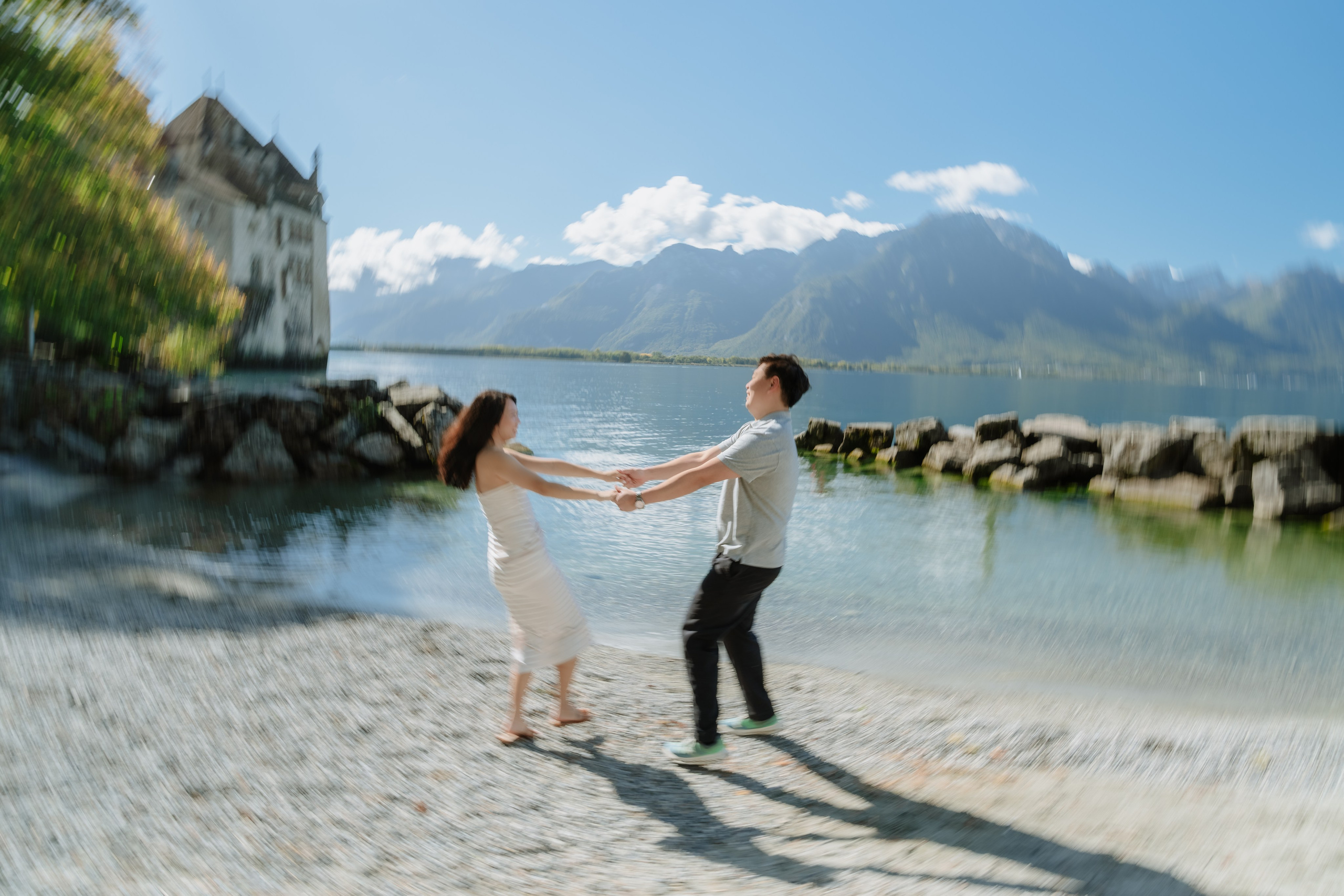 Stephanie & Dominick | Proposal Montreux. Профессиональный свадебный фотограф в Женеве и Швейцарии | Таня Вовчецкая