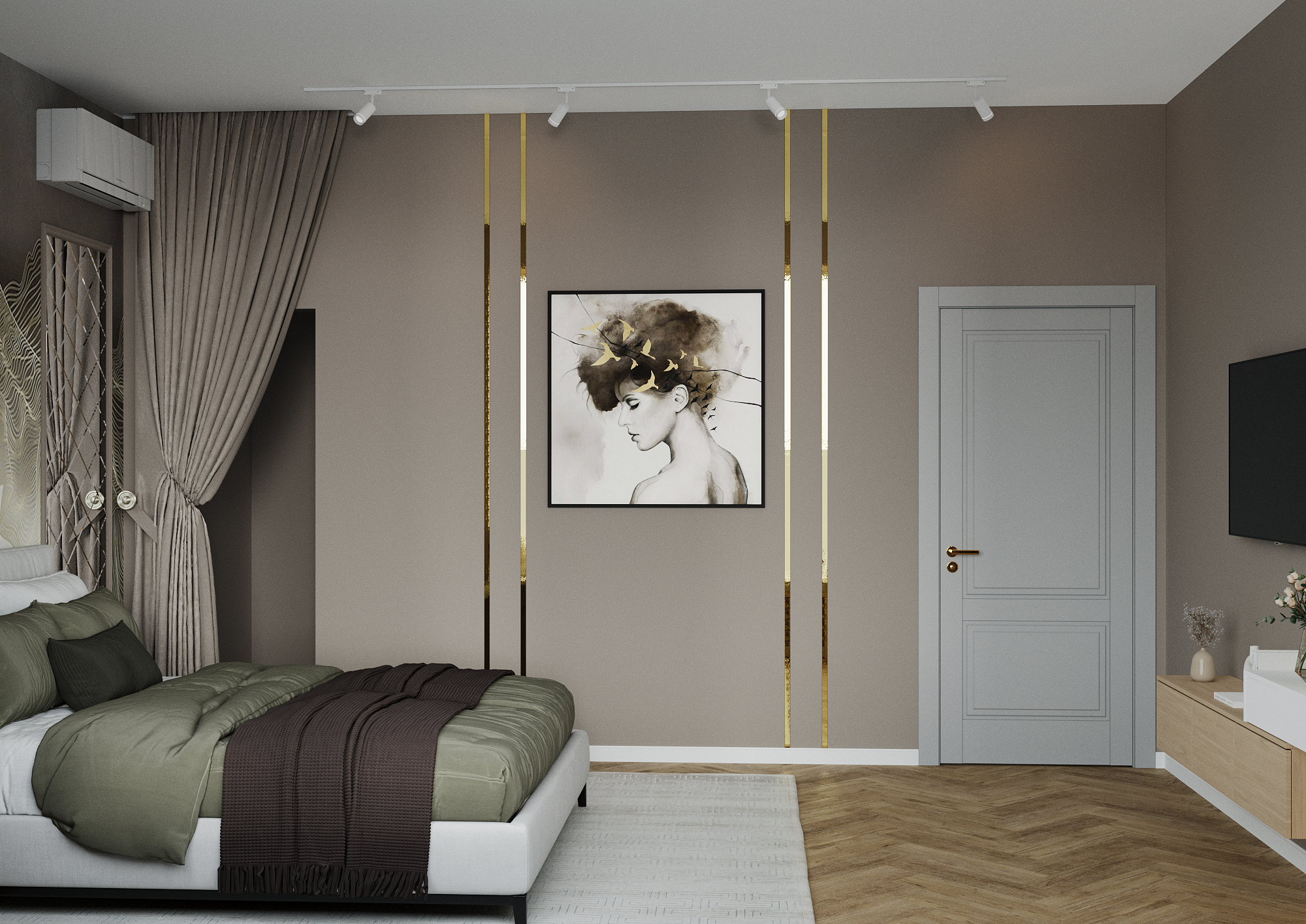 Частный дом в стиле арт-деко. Дизайнер интерьеров Ростов-на-Дону Кристина Карпенко