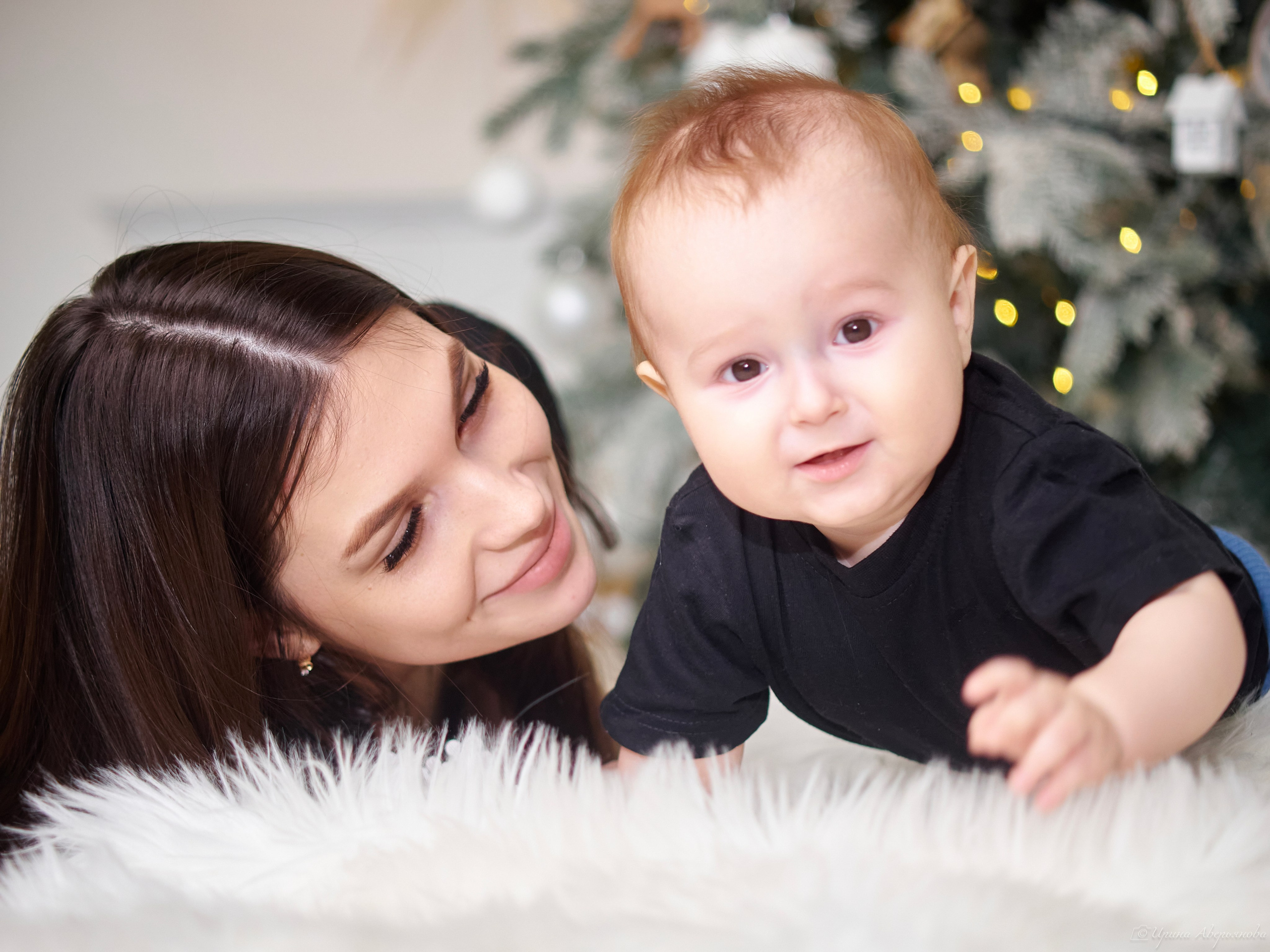 Новогодняя семейная фотосессия с малышом. Фотограф в Ульяновске Ирина Аверьянова