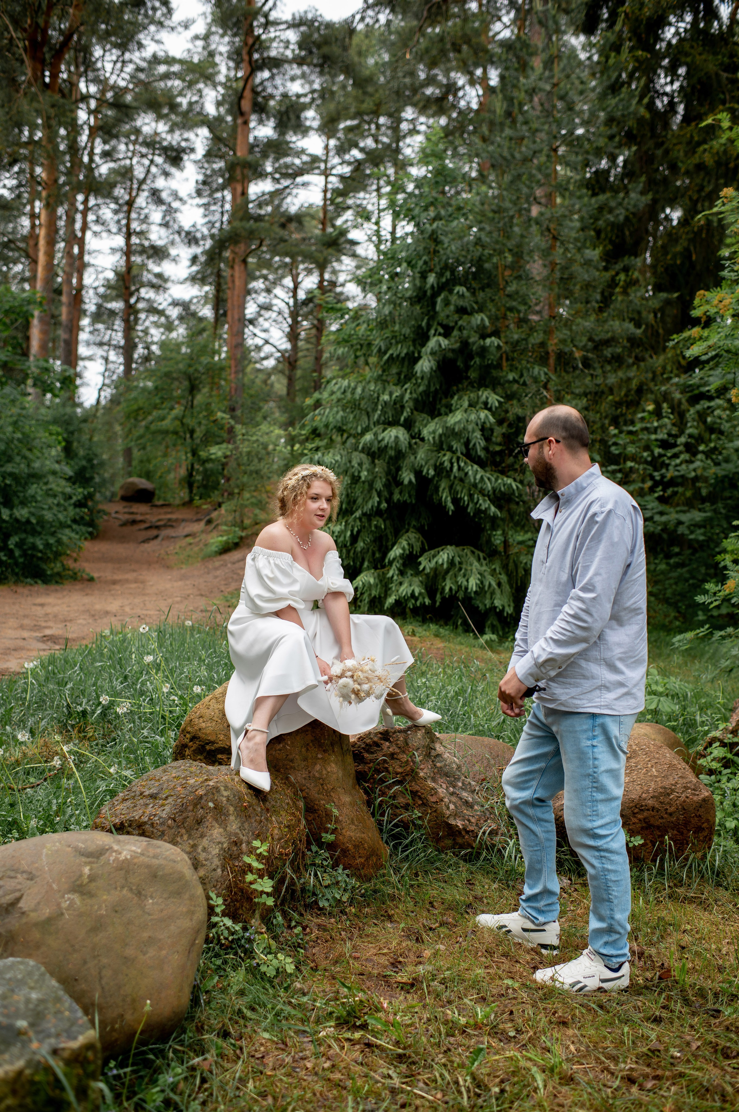 Станислав и Анастасия (нестандартная свадебная фотосессия в лесу и на Финском заливе). Портретный, семейный и свадебный фотограф в Санкт-Петербурге и в Пушкине Ширяев Денис