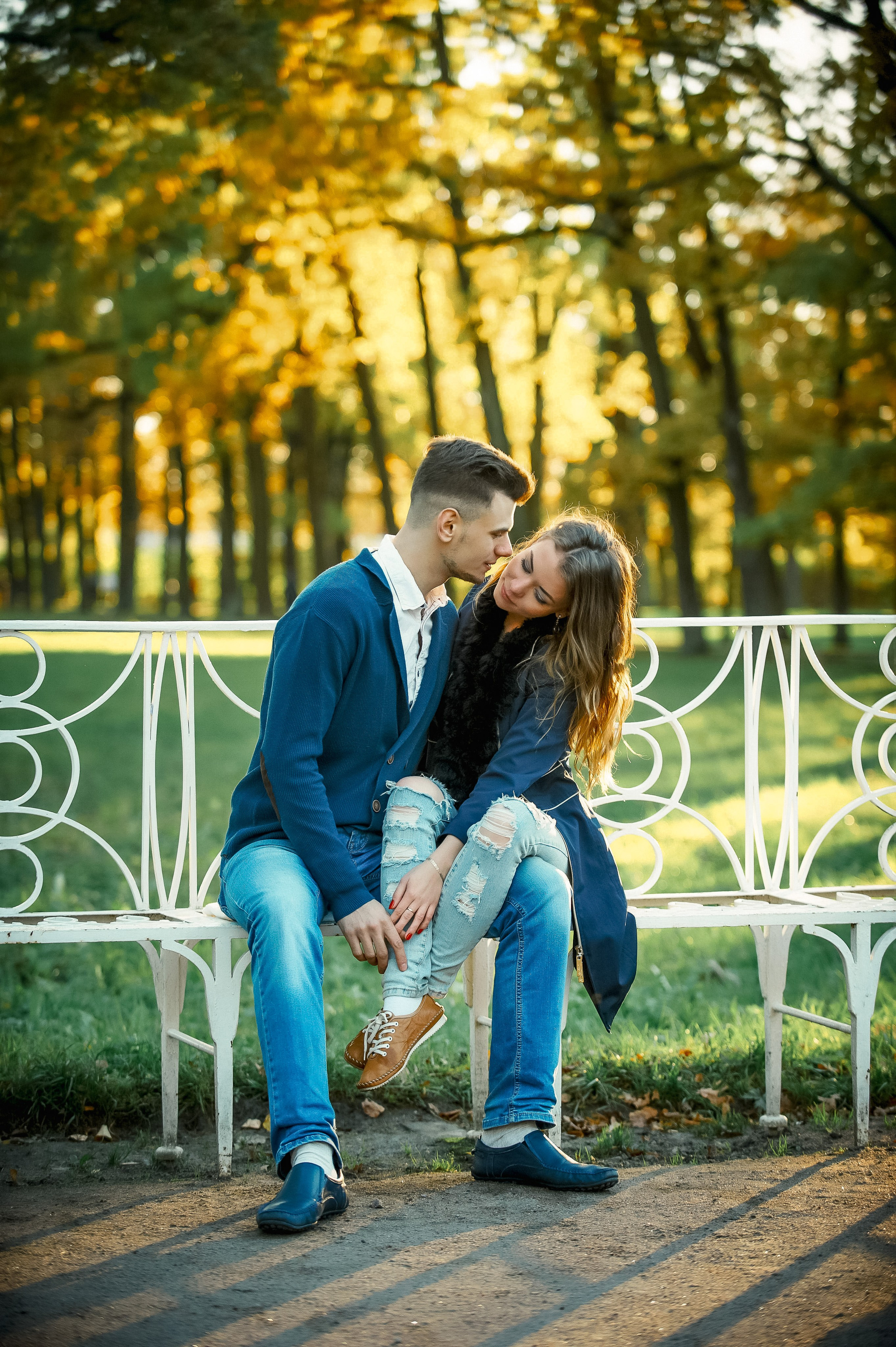 Love story в Пушкине в Екатерининском и Александровском парке. Портретный, семейный и свадебный фотограф в Санкт-Петербурге и в Пушкине Ширяев Денис