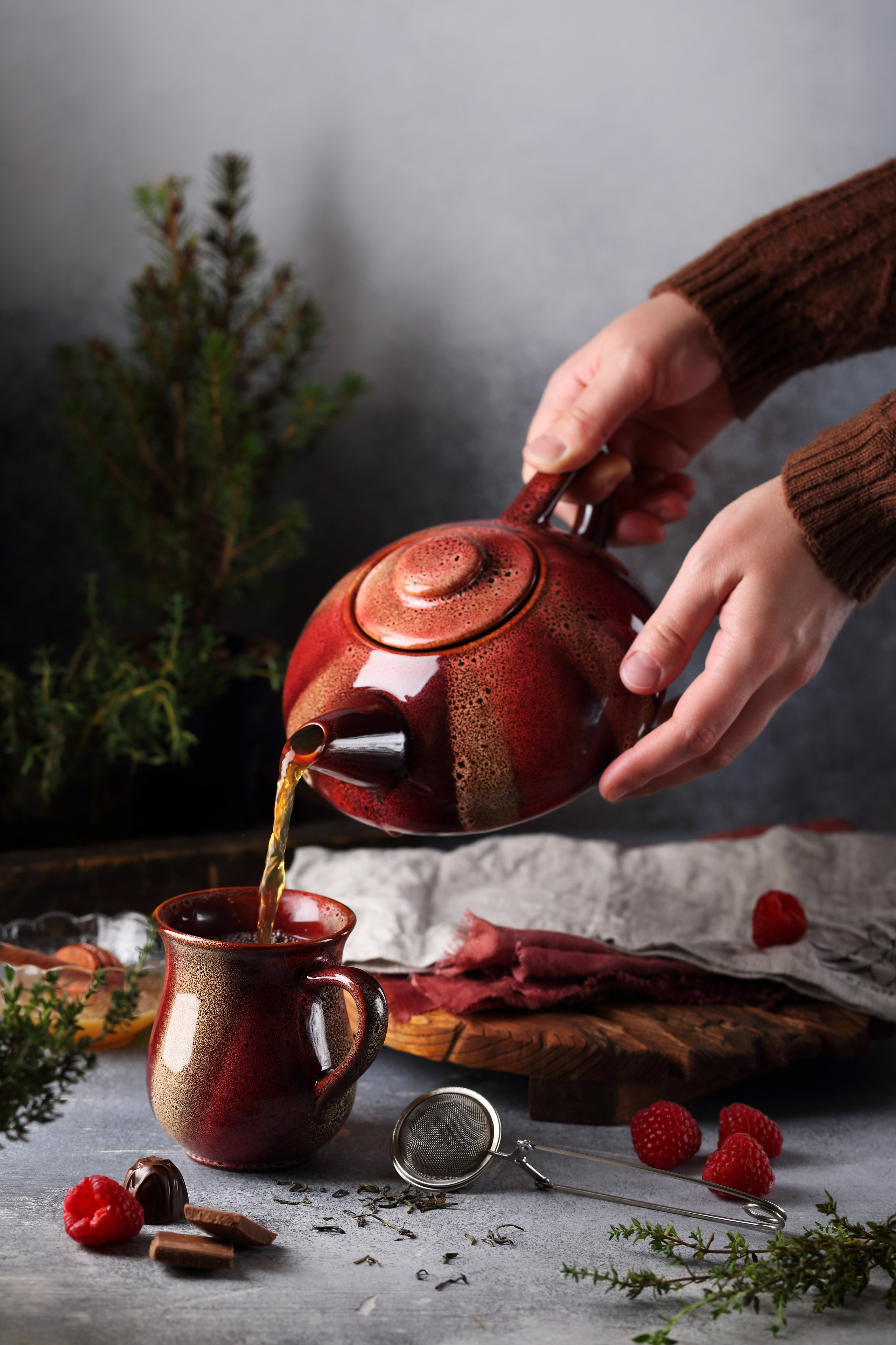 Посуда для чая и кофе. Фуд-фотограф Оксана Голева