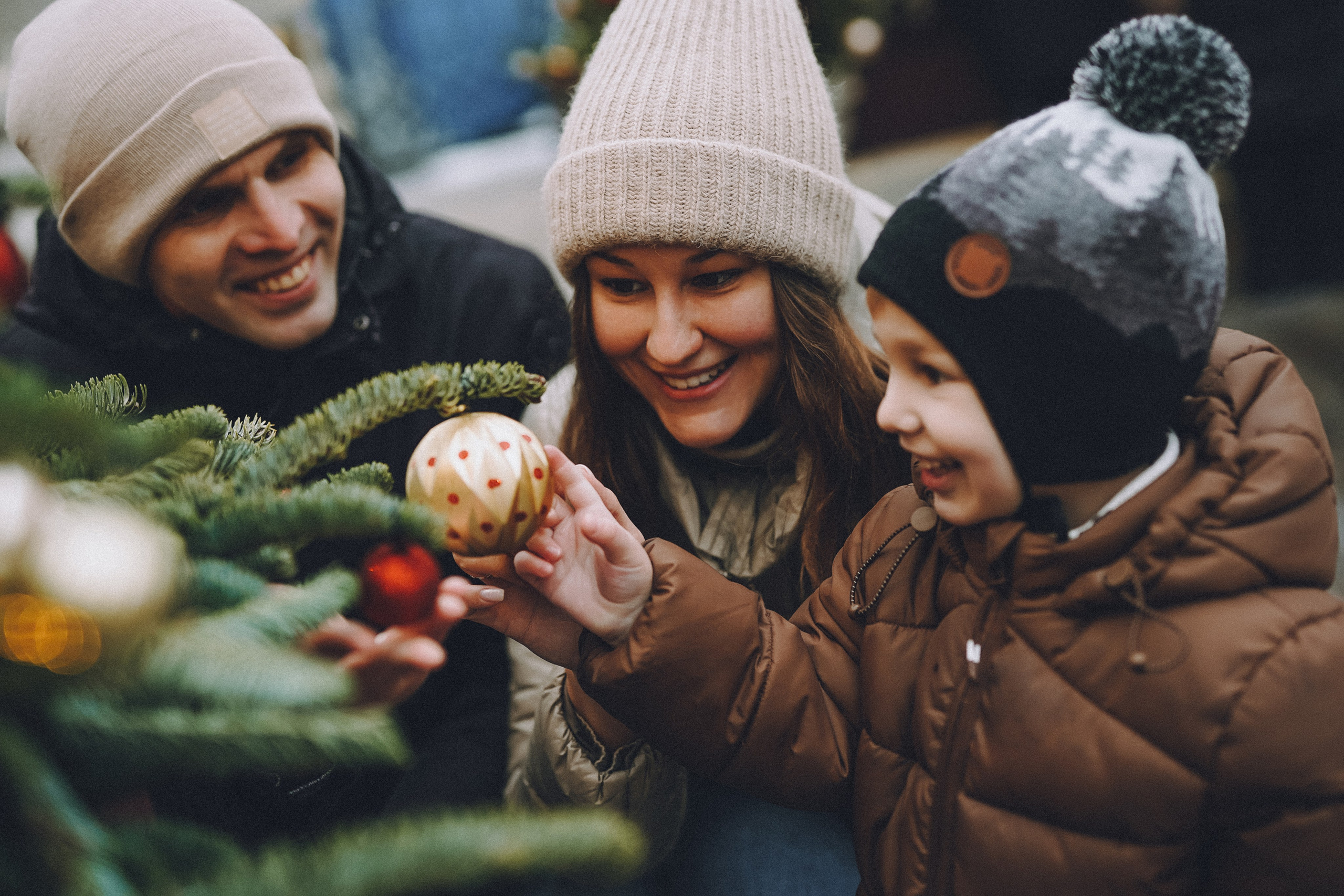 Прогулка по новогодней Москве для Юли, Жени и Вани. Фотограф Наталья Колганова