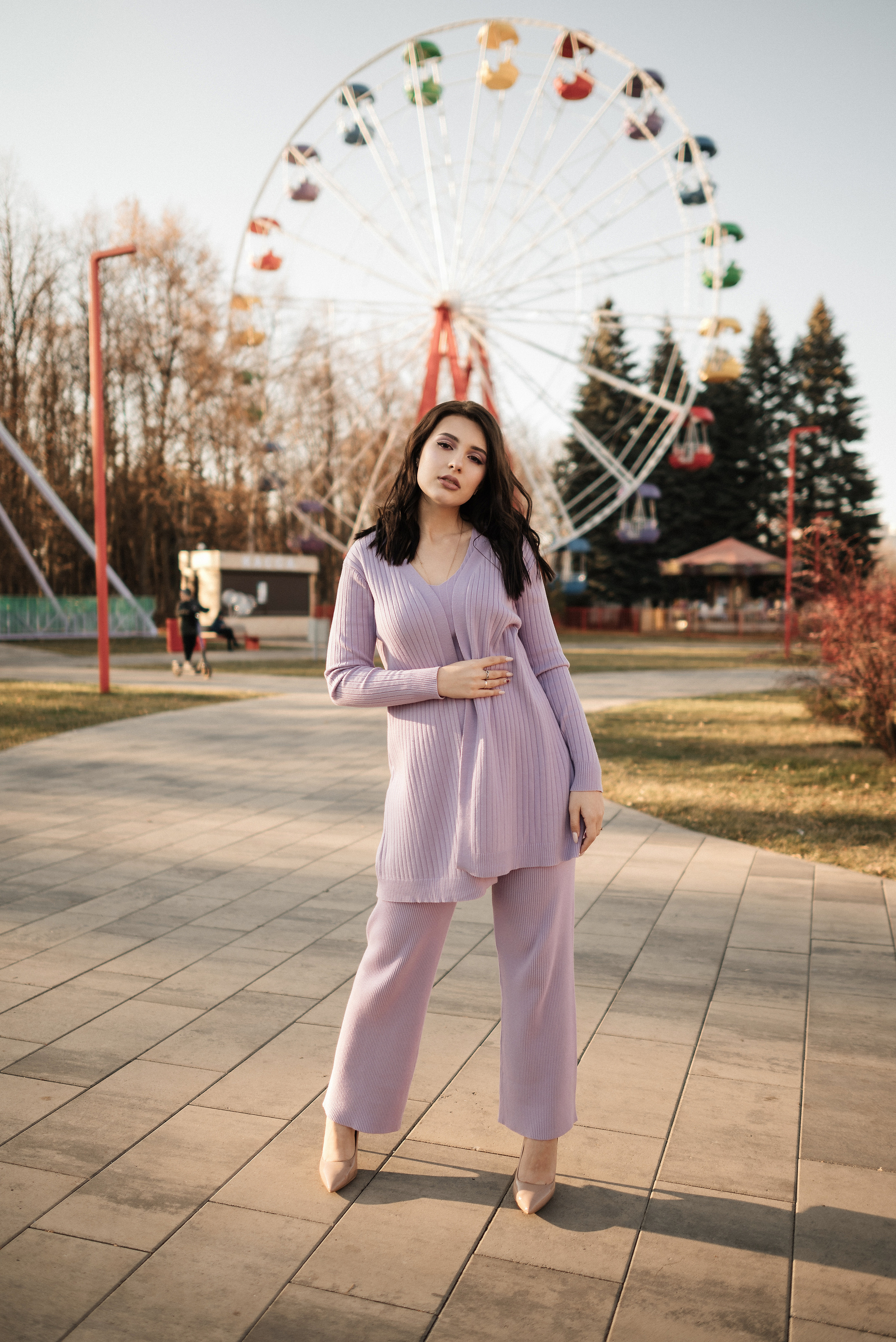 Яркая Ксюша в парке осенью. Свадебный и портретный фотограф в Липецке Юлия Свит