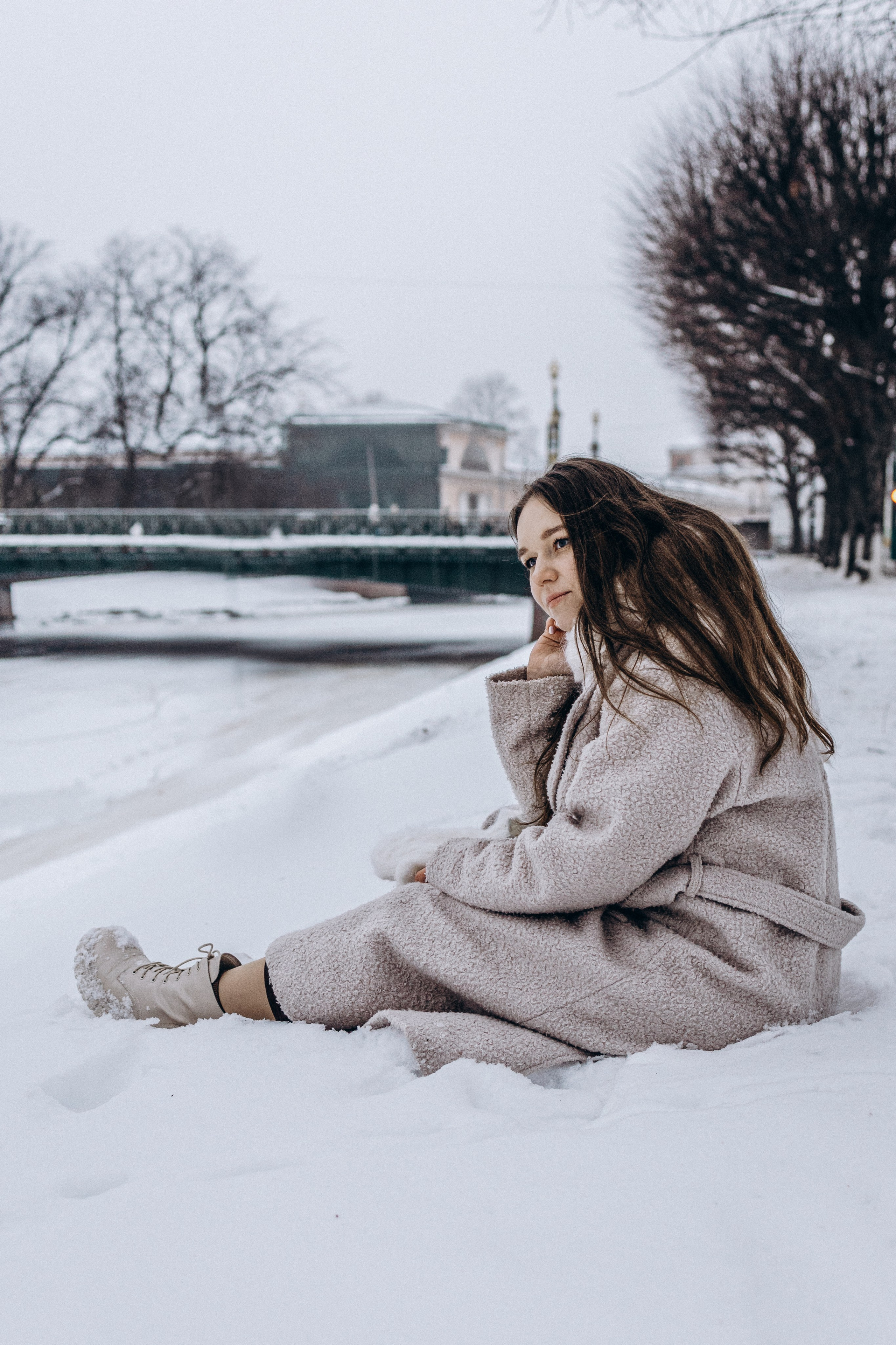 В объятьях снега и Невы. Семейный фотограф в Санкт-Петербурге Лена Соколова