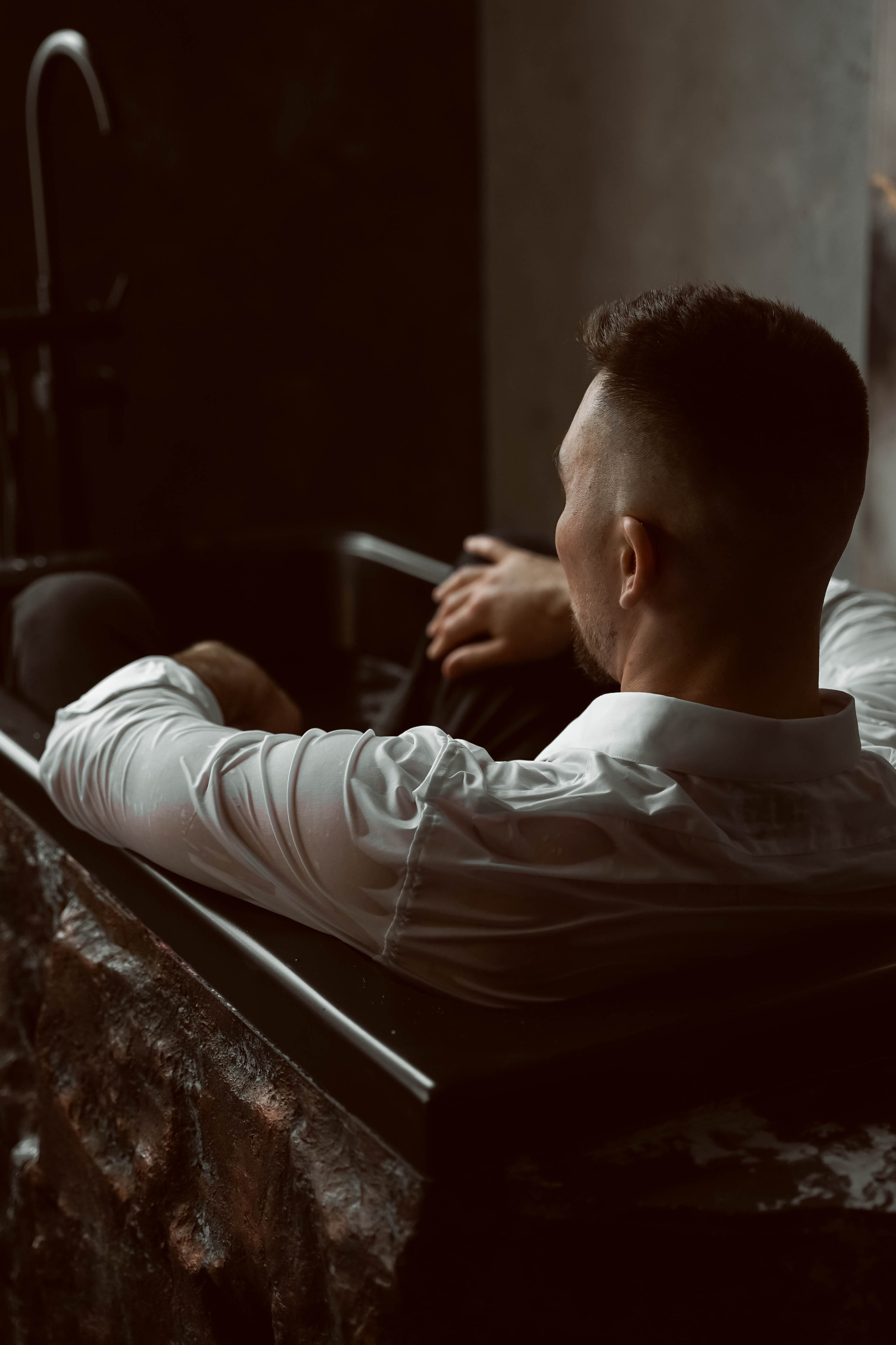 Творческая съемка для мужчины