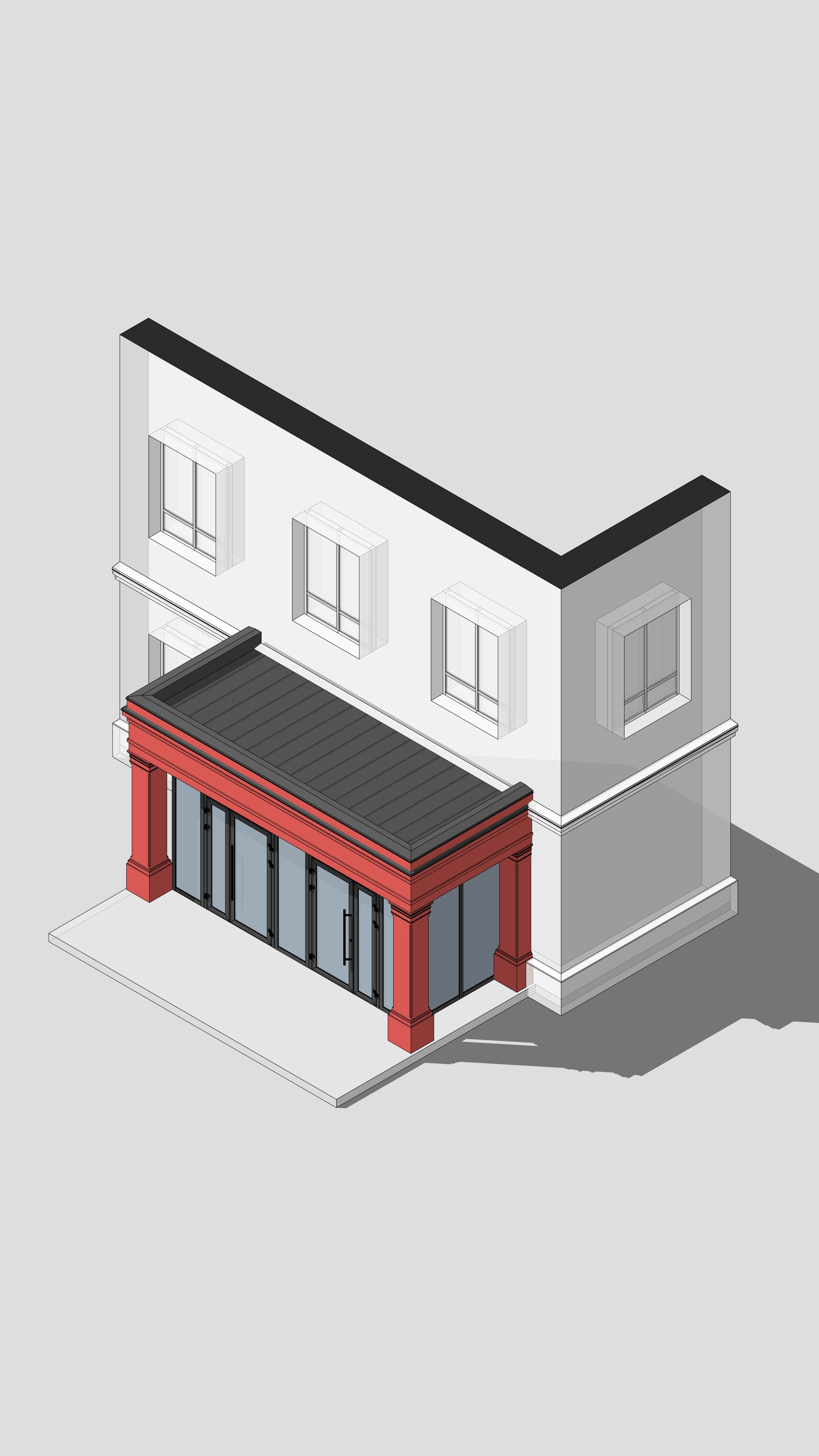 Проект входной группы на улице Московская Казань. Архитектор-дизайнер в Казани