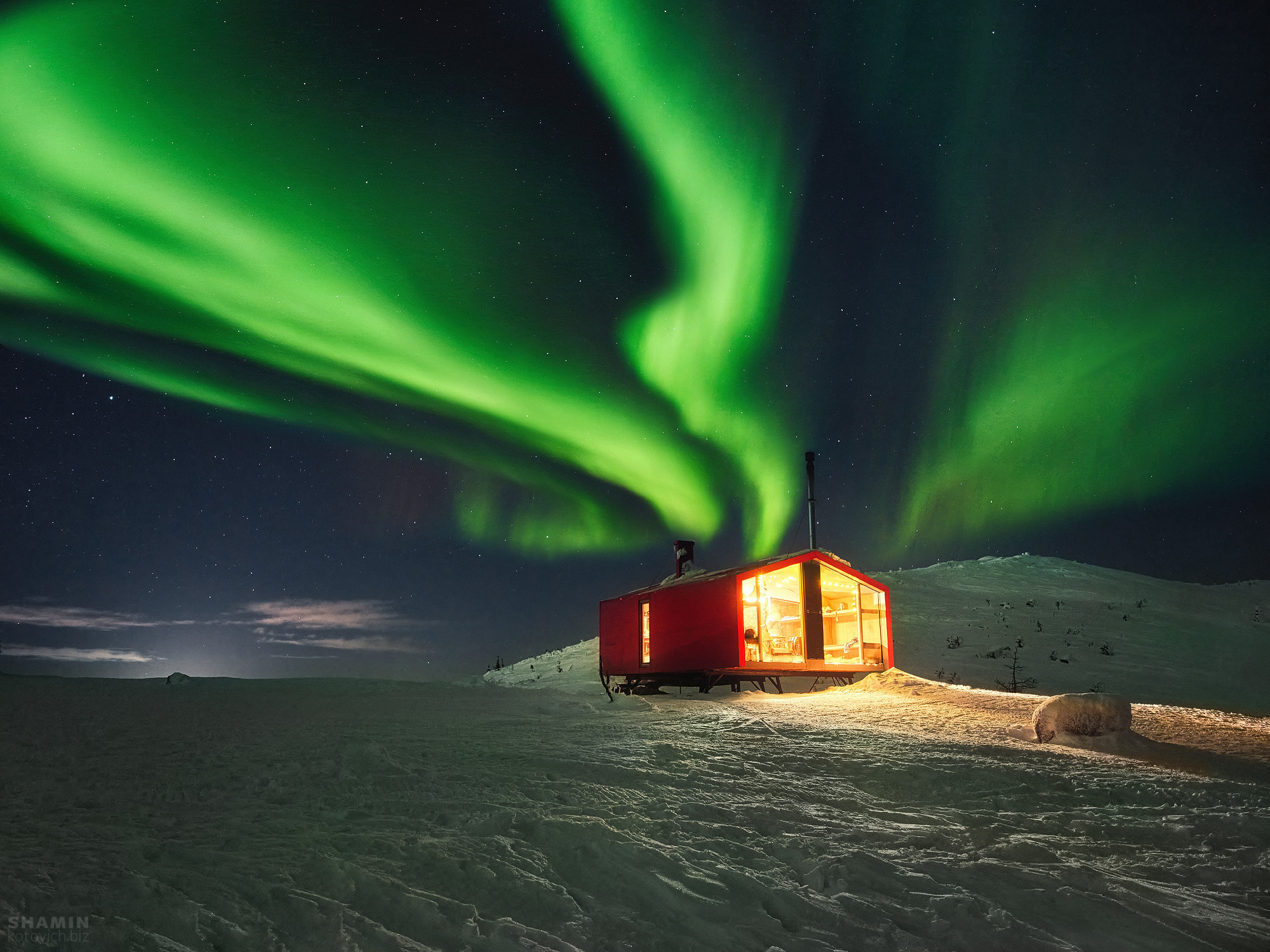 Ночной пейзаж. Фотограф Константин Шамин