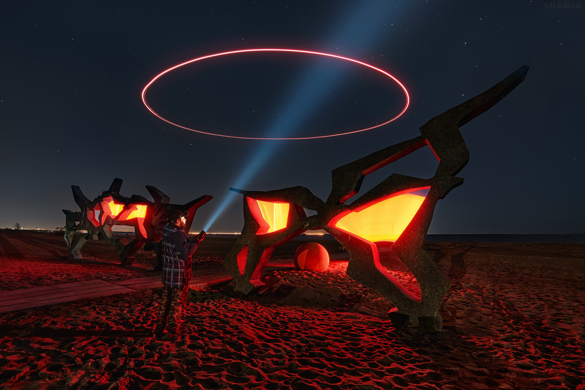 Ночной пейзаж. Фотограф Константин Шамин