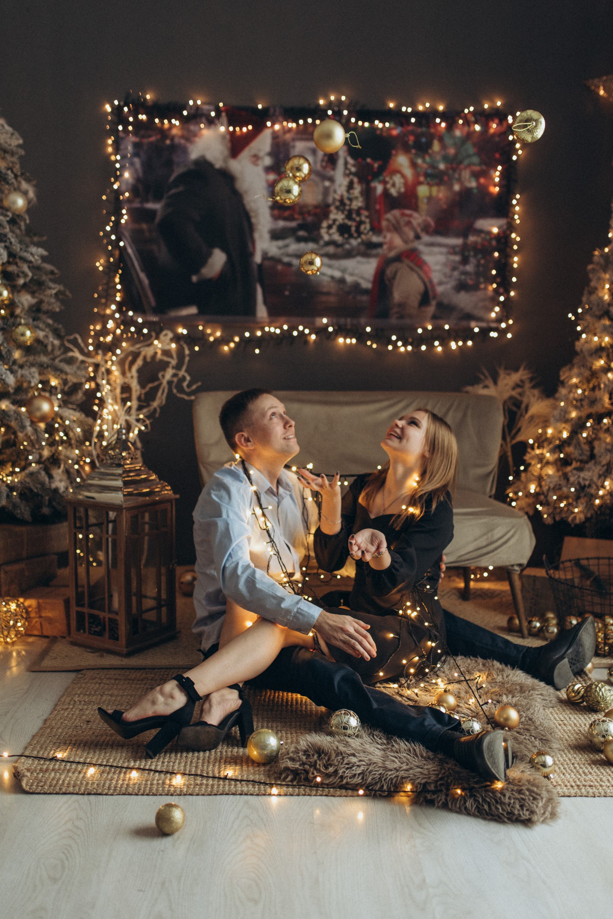 Новогодняя lovestory. Семейный фотограф в Москве Екатерина Север